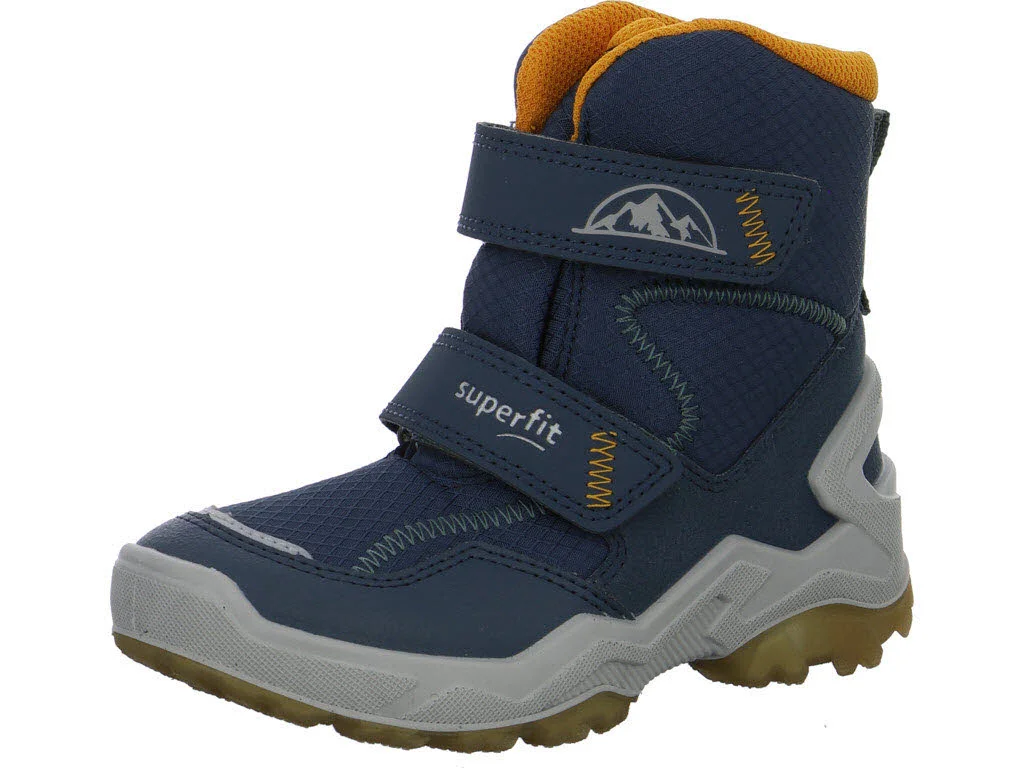 Superfit Kinder Winterstiefel 1-003330-8000 Juptier Ice blau/orange WMS weit