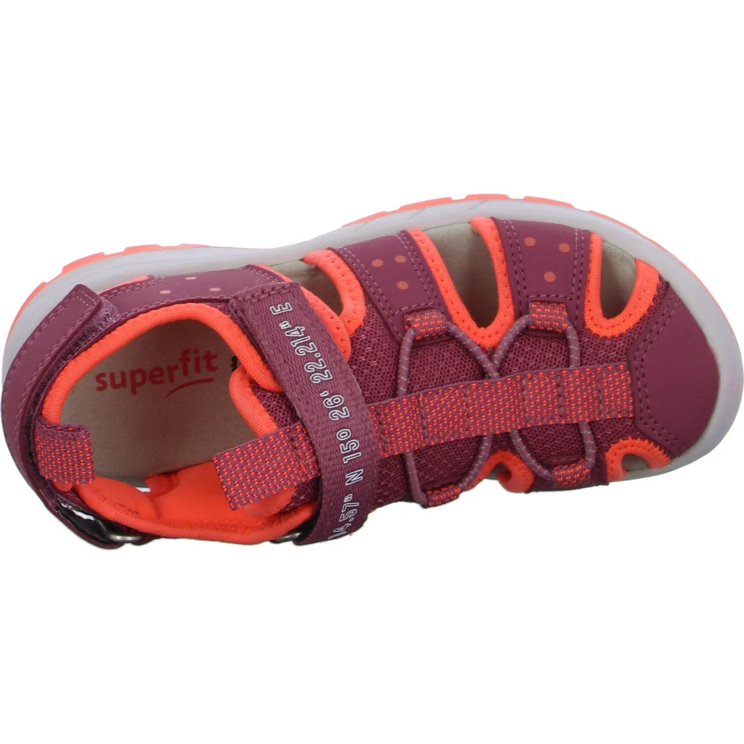 Element 8 von 8 (Bild) – Superfit Kinder Sandalen 1-009027-5500 TORNADO PINK/ORANGE WMS mittel