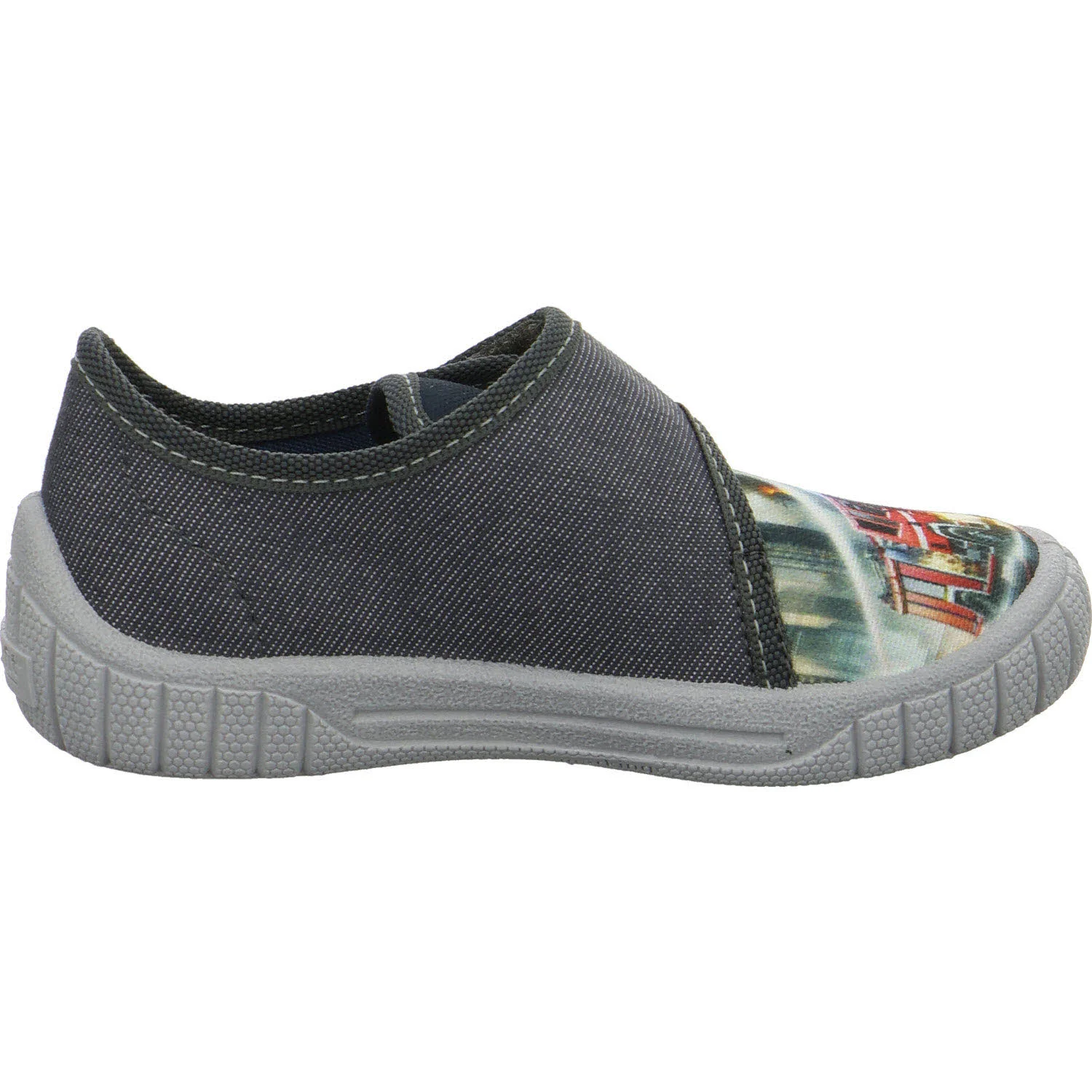 Superfit Kinder Hausschuhe 1-000271-2100 Bill grau WMS mittel