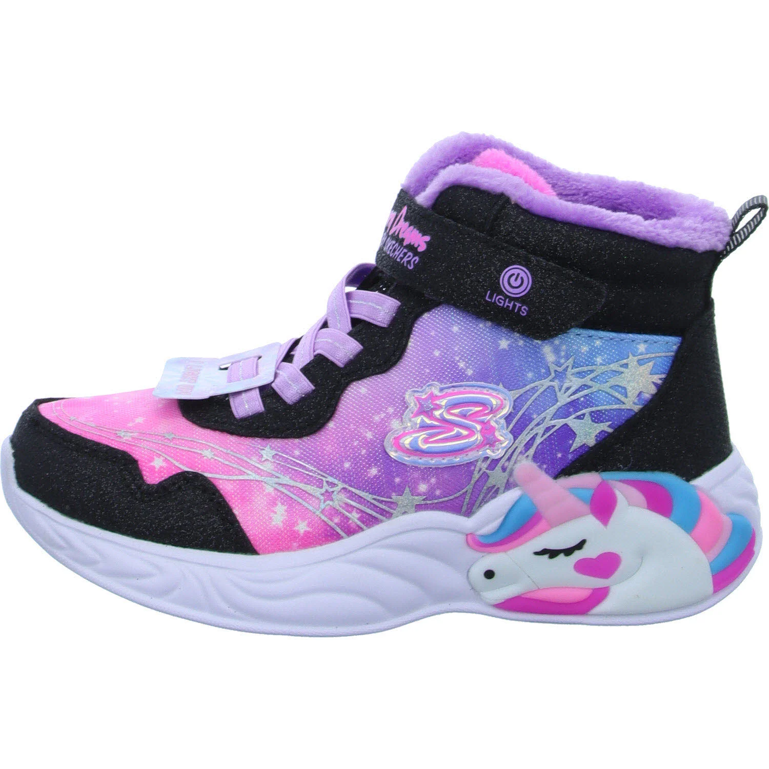 Element 6 von 8 (Bild) – Skechers Kinder Winterstiefel 303057L BKMT S-Lights: Unicorn Dreams - Magical Cove black/multi normal