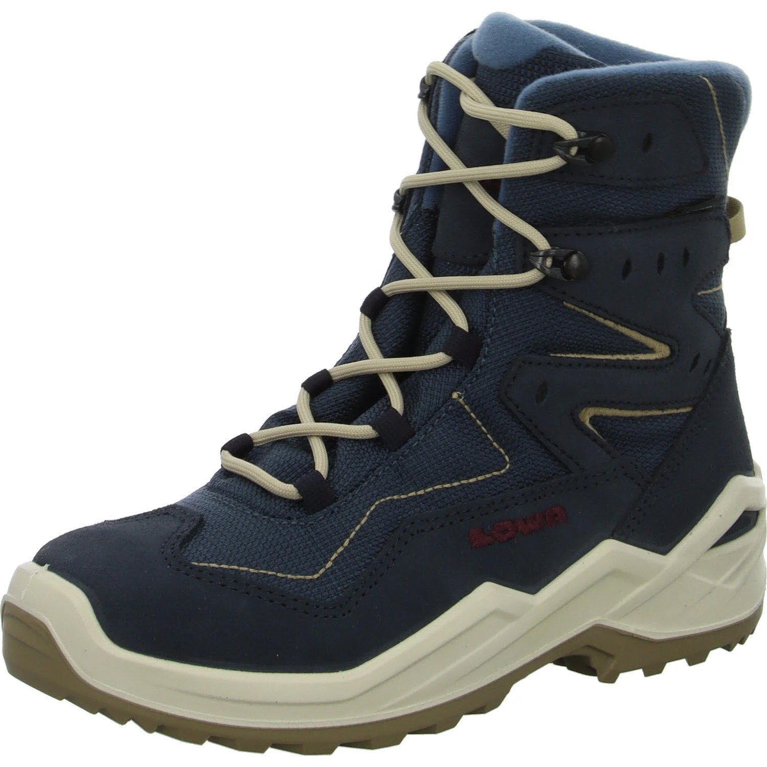 Element 2 von 8 (Bild) – Lowa Kinder Schnürstiefel 641530/6983 Lino GTX Hi Jr navy/dune normal