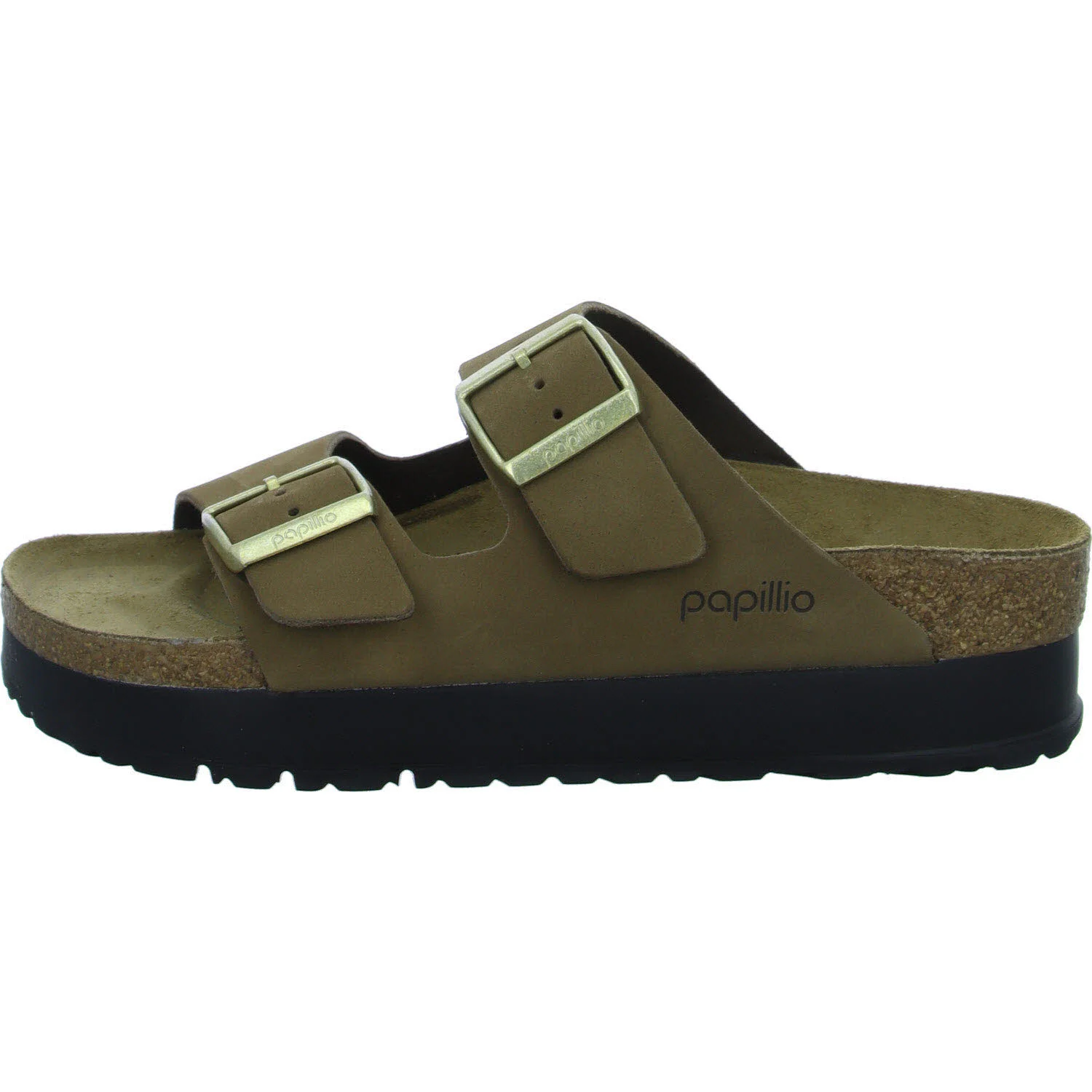 Element 6 von 8 (Bild) – Papillio von BIRKENSTOCK Pantoletten 1028366 Arizona PAP Flex Platform dark tea schmal