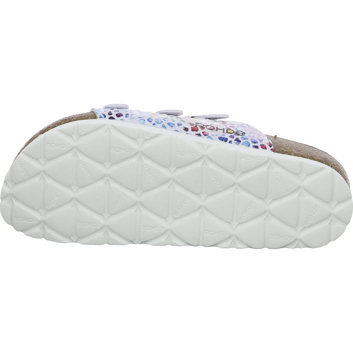 ROHDE Damen Pantoletten 5620/08 Alba weiss/bunt G (normal)