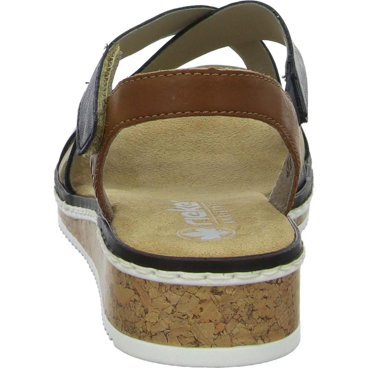 Element 4 von 8 (Bild) – Rieker Damen Sandalen V3663-91 V3663 pazifik/nude/cayenne F (normal)