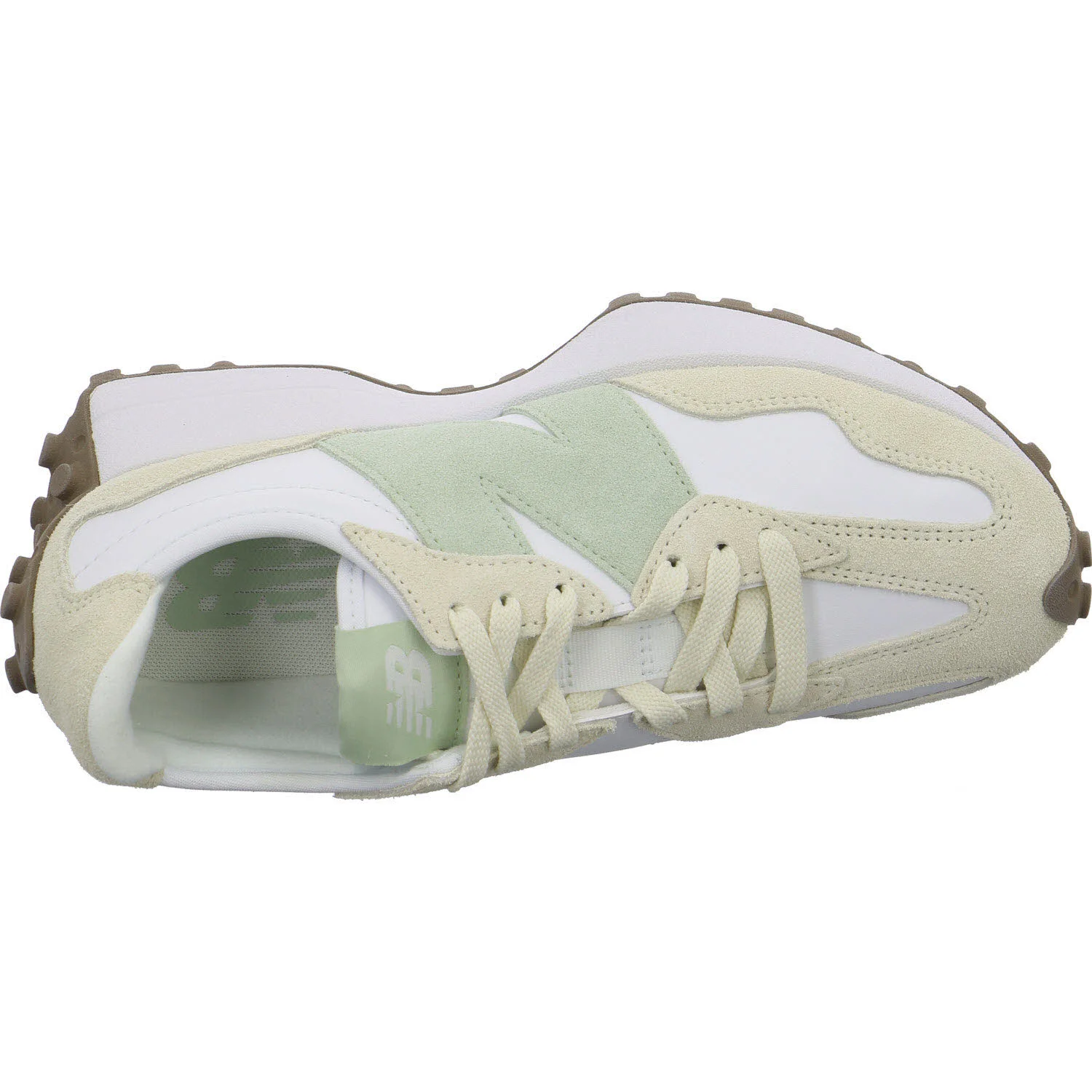 New Balance Damen Schnürschuhe W327SUB 327 angora/NB 103 white/ silver normal