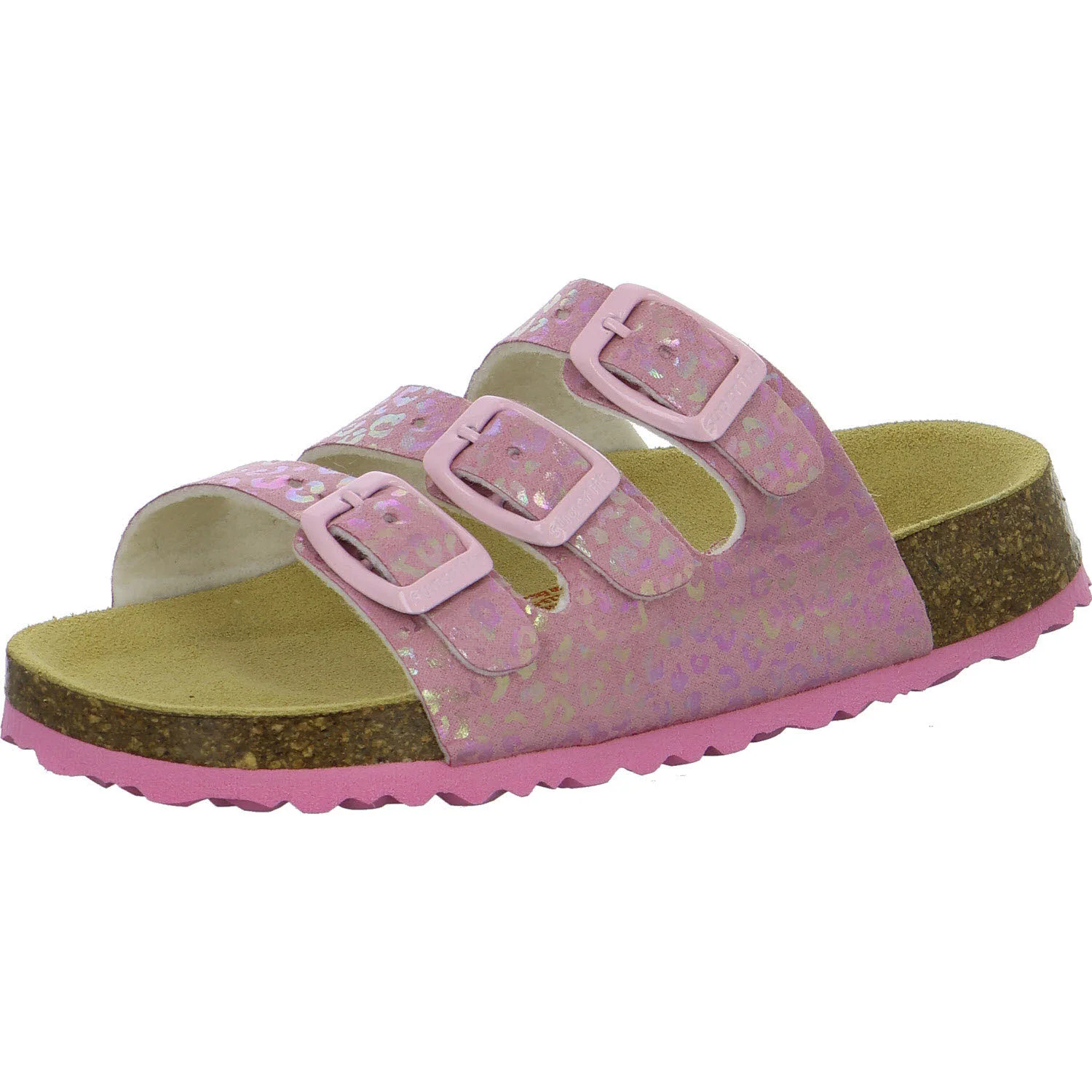 Element 2 von 8 (Bild) – Superfit Kinder Pantoletten 1-800113-5680 Fußbettpantoffel rosa WMS mittel