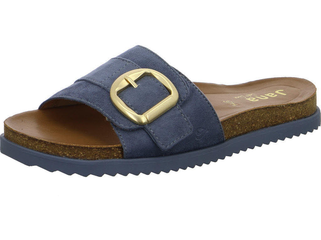 Jana Damen Pantoletten 8-27460-46/802 8-27460-46 denim H (weit)