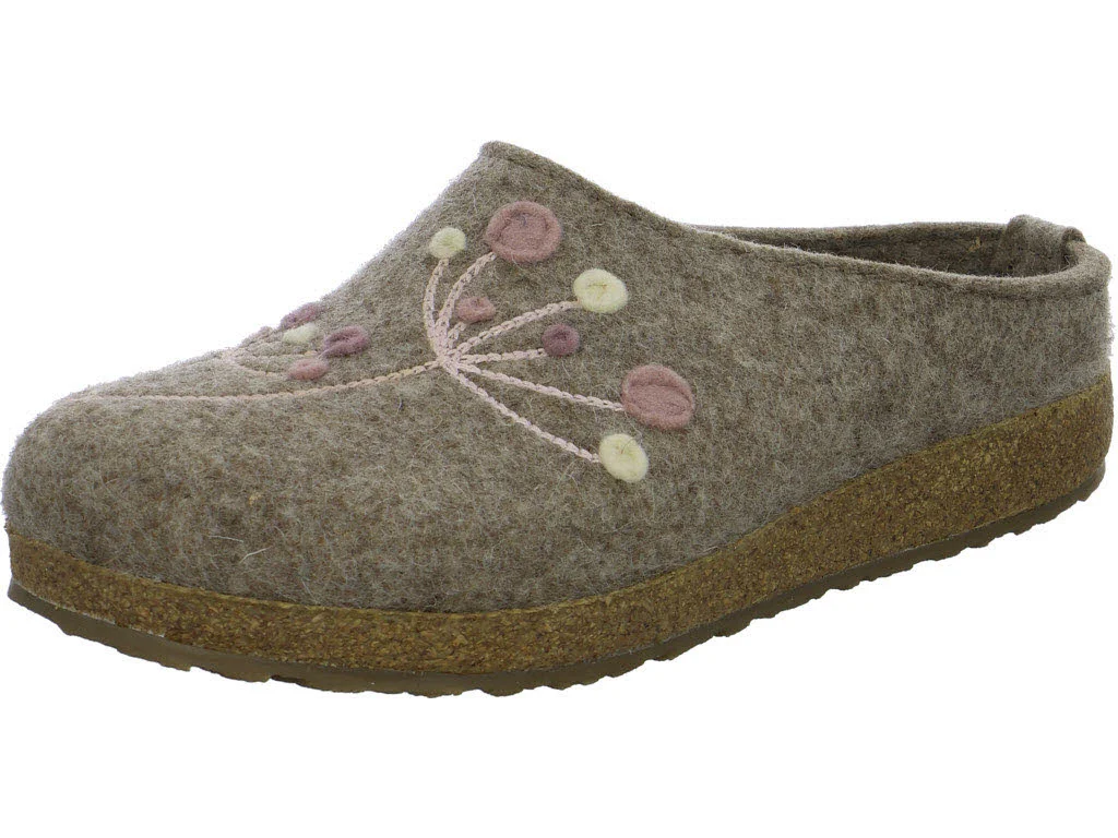 Haflinger Damen Winterpantoffel 751009-0-550 Grizzly Amaya torf normal