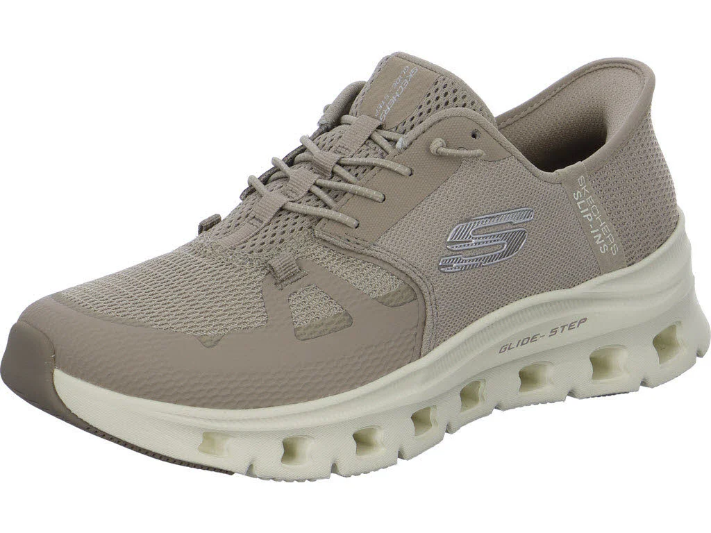Skechers Damen Slipper 150420 TPE Glide-Step Pro taupe normal