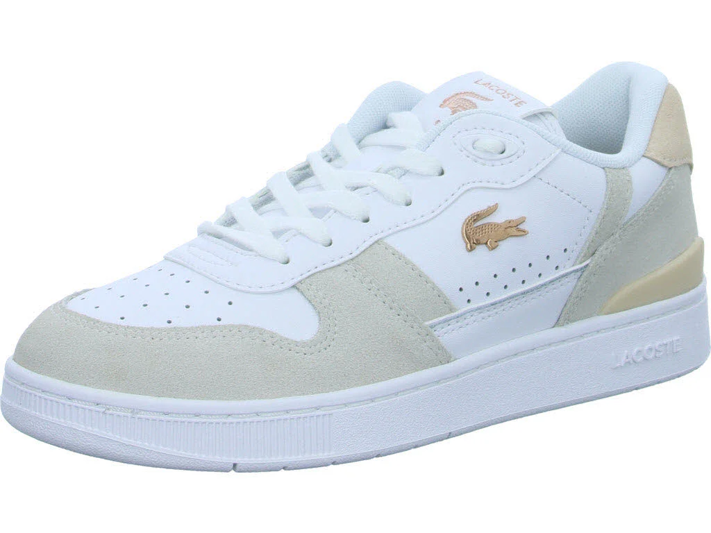 Lacoste Damen Schnürschuhe 48SFA0043_1Y9 Women's T-Clip Set Sneakers Blush Pack white/light pink normal