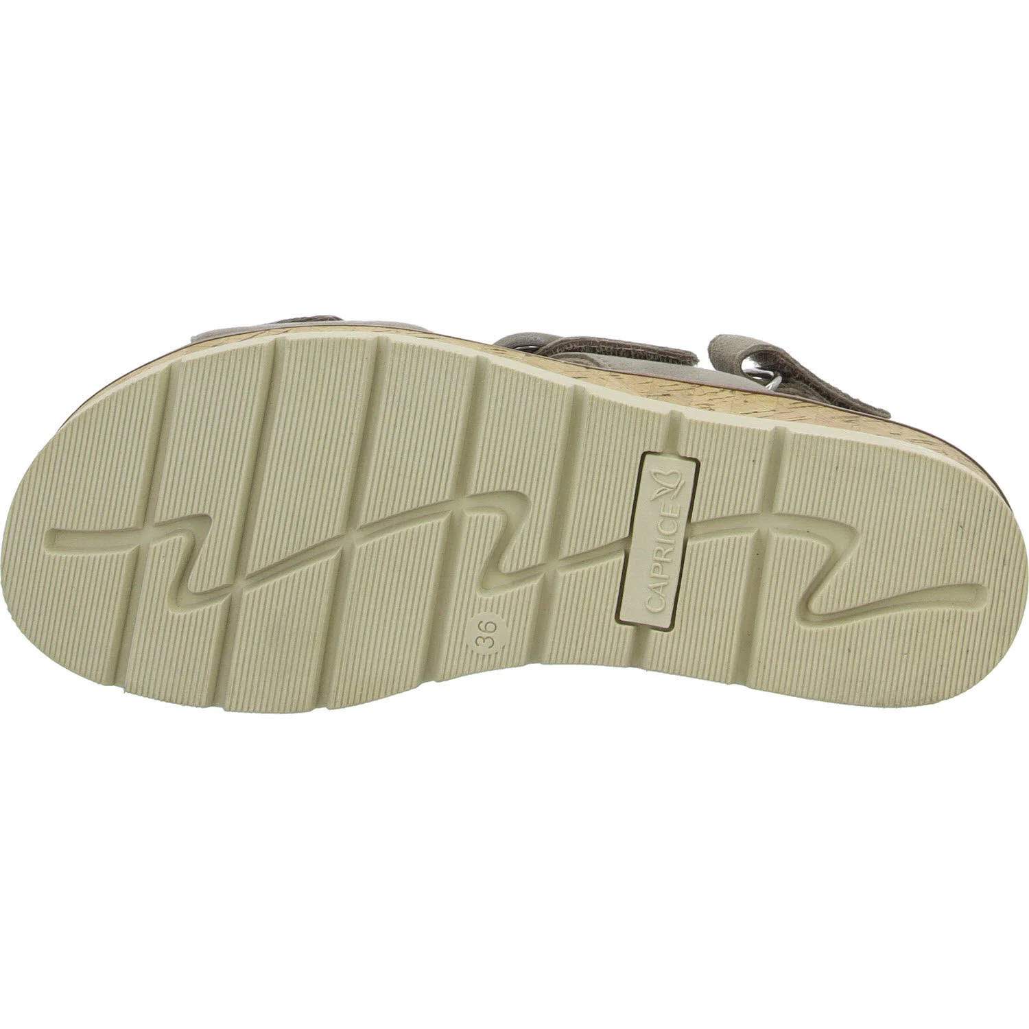 Caprice Damen Sandalen 9-28714-44-343 9-28714-44 taupe suede G (normal)