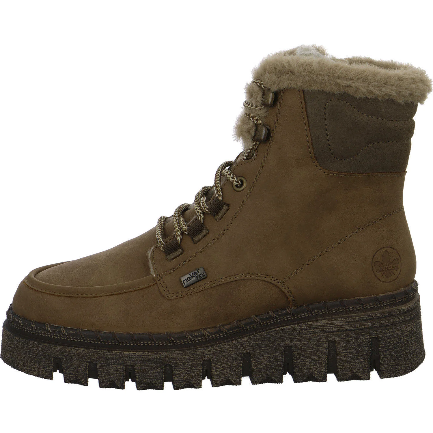 Element 6 von 8 (Bild) – Rieker Damen Schnürstiefel warm Z8906-20 Z8906 oat/brown/fango F 1/2 (normal)