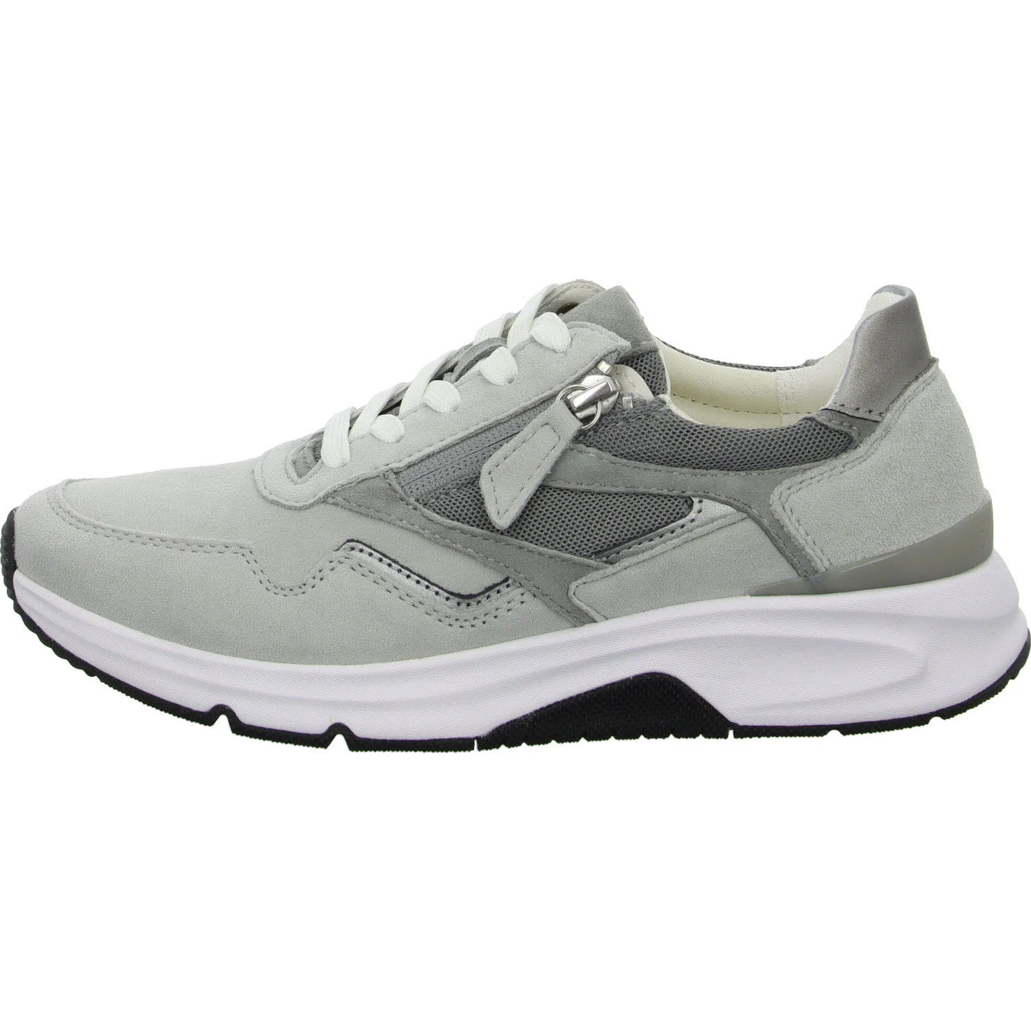 Gabor Rollingsoft Damen Schnürschuhe 86.896.49 86.896 lightgrey/steel G (normal)