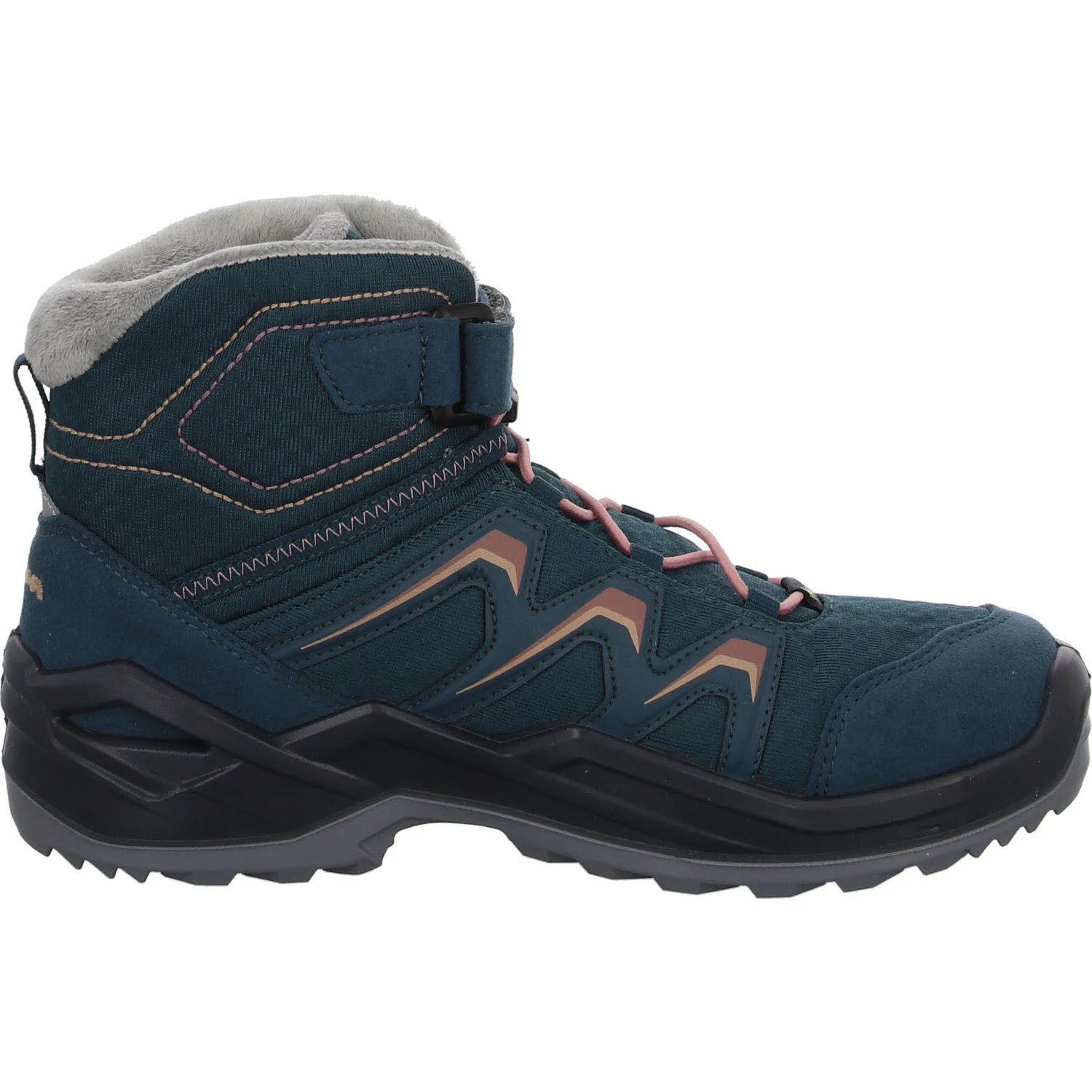 Element 7 von 8 (Bild) – Lowa Kinder Winterstiefel 641781/651781/7413 Maddox warm GTX Mid Jr petrol/rose normal