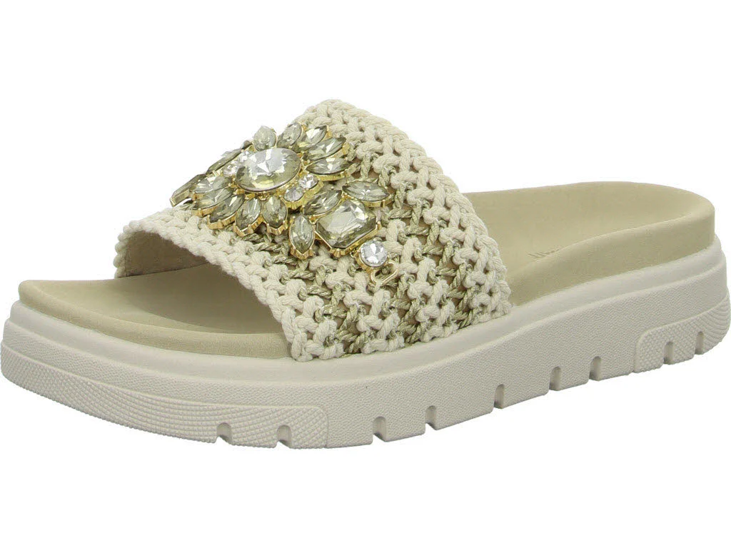 TT.Bagatt Damen Pantoletten D31AK7946900-2151 Dalia Evo offwhite/gold normal