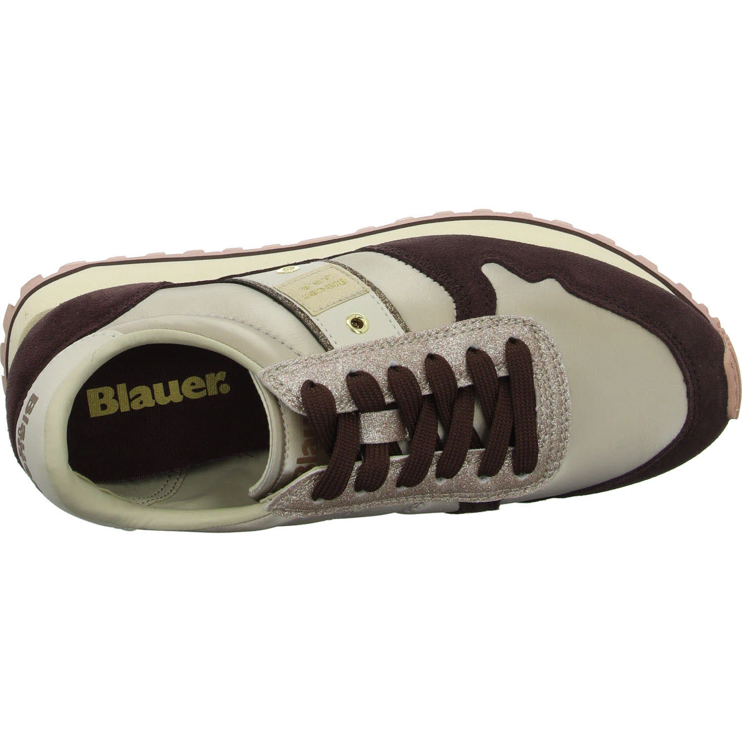 Blauer Damen Schnürschuhe F5MILLEN03/NYS MILLEN03 bordeaux/taupe normal