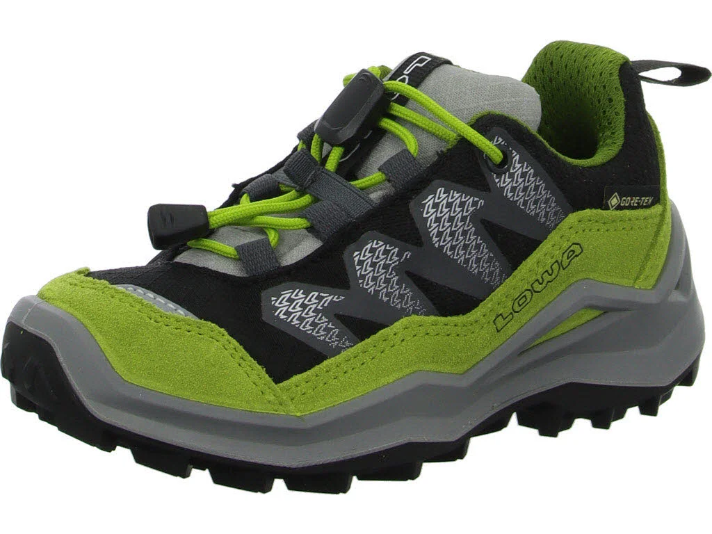 Lowa Kinderschuh zum Schlupfen 641627/9903 Maddox Pro GTX Lo Jr schwarz/limone normal