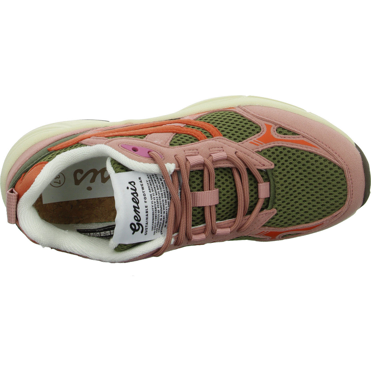 Genesis Damen Schnürschuhe 1005965 G-Eco`99 Multi Colour old rose/olive/orange normal
