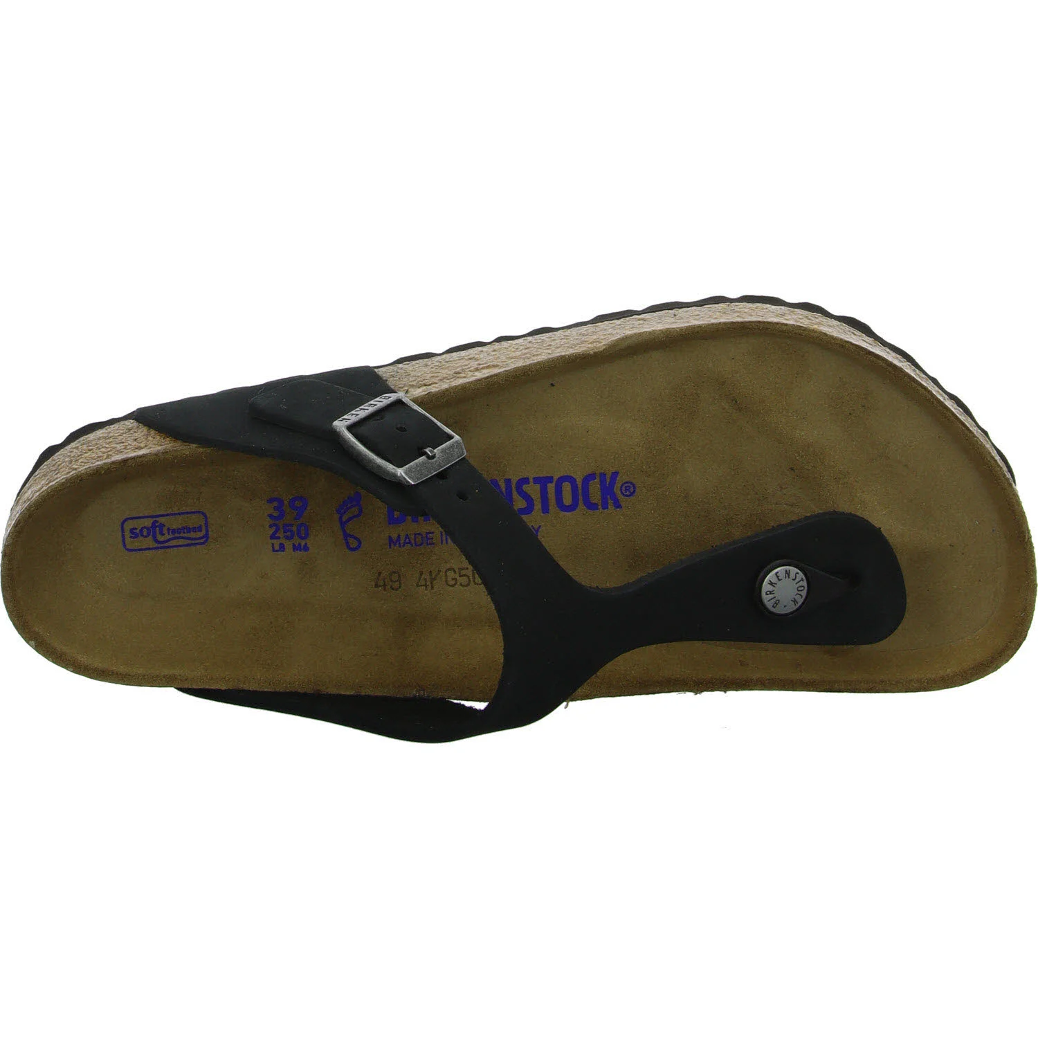Element 8 von 8 (Bild) – BIRKENSTOCK Pantoletten 1019023 Gizeh Soft Footbed schwarz normal