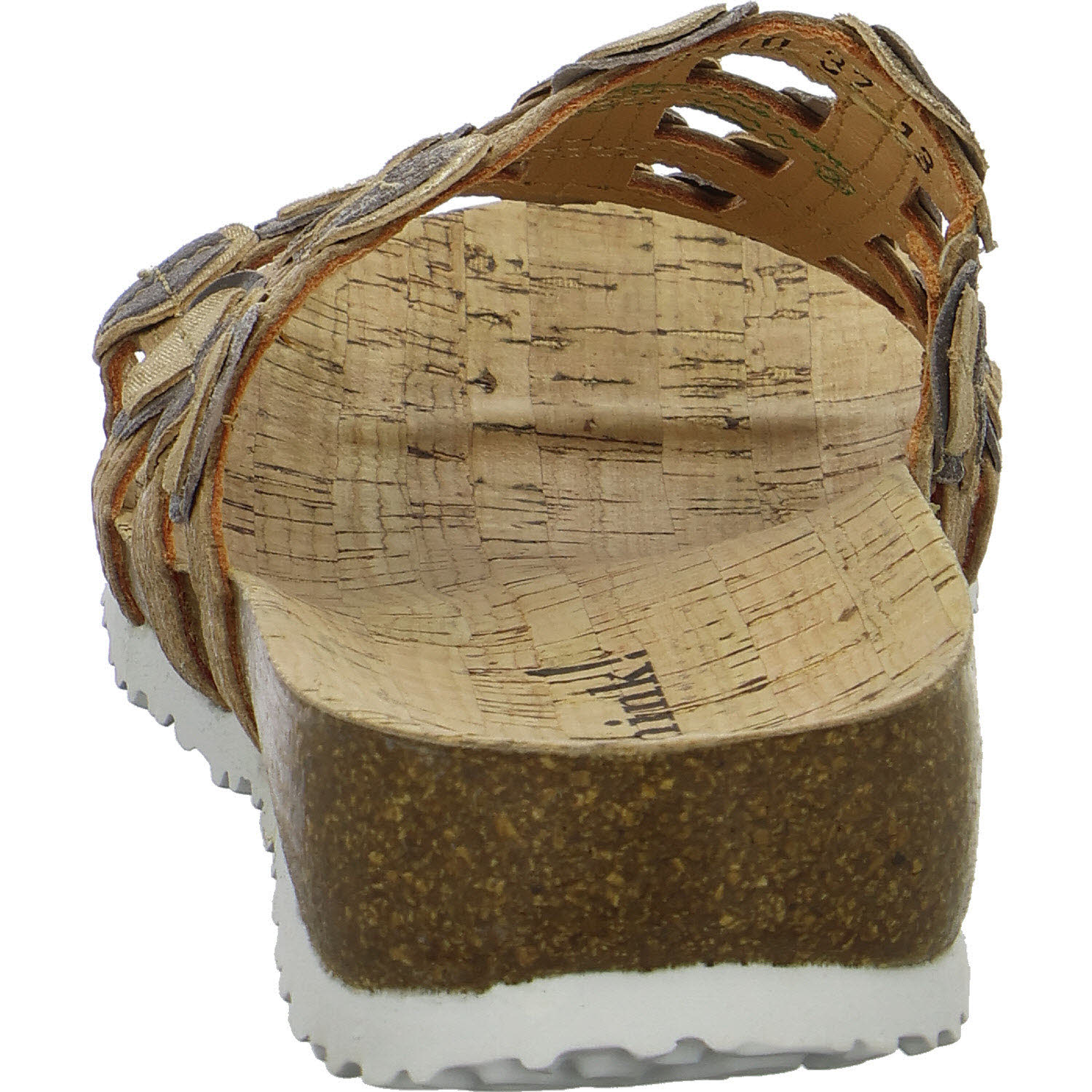 Think Damen Pantoletten 3-000247-4010 Julia linen/kombi F 1/2 (normal)