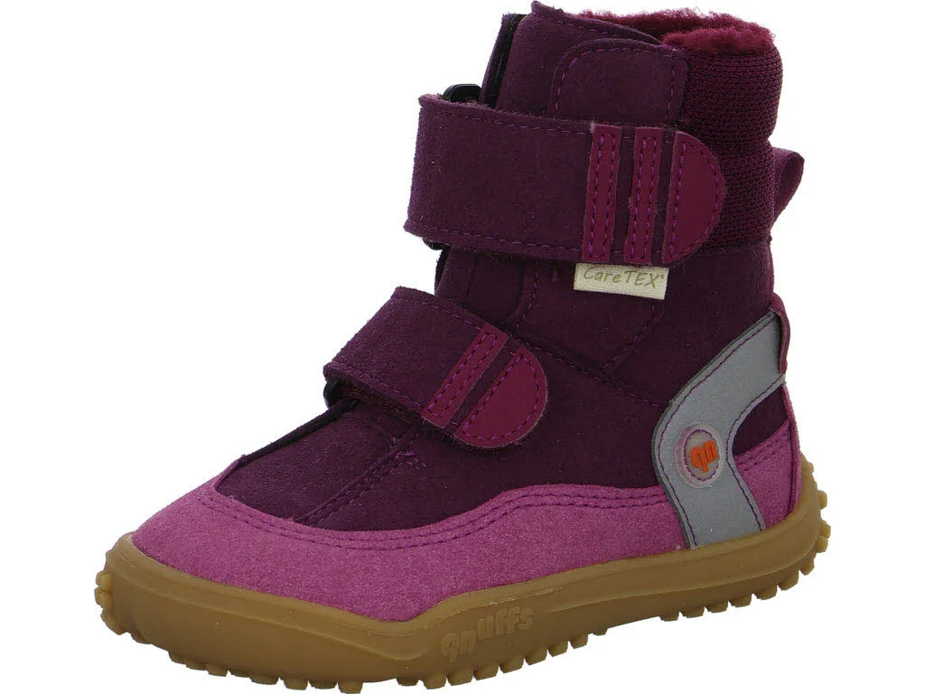 qnuffs Kinder Winterstiefel QN 0020022/380 Tanne fuchsia/merlot WMS mittel