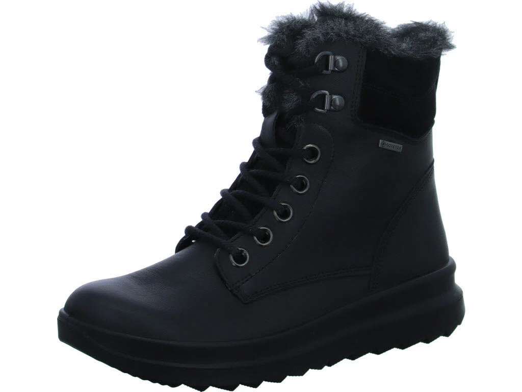Element 1 von 8 (Bild) – Legero Damen Schnürstiefel warm 2-000351-0100 Dreamer schwarz (schwarz) H (weit)