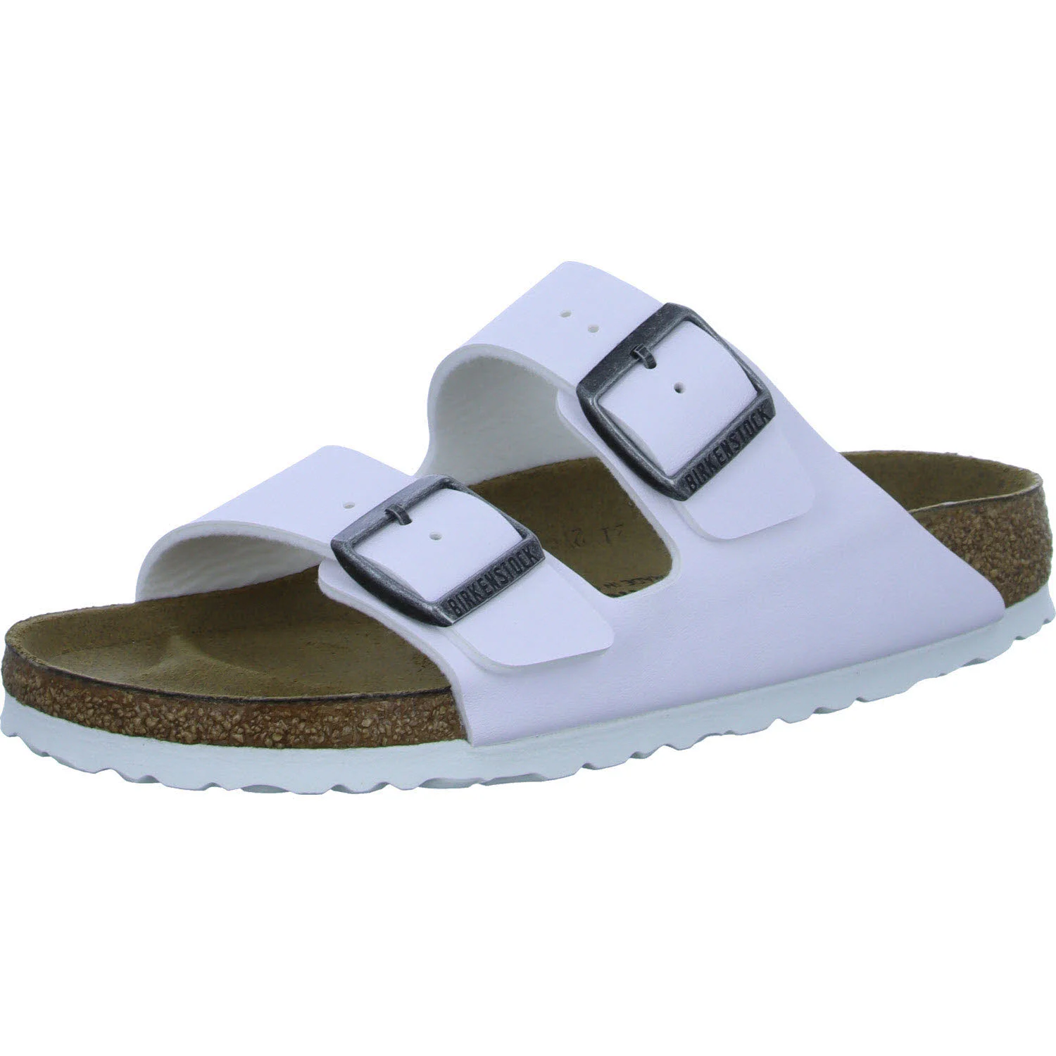 Element 2 von 8 (Bild) – BIRKENSTOCK Pantoletten 552683 Arizona Birko-Flor weiß schmal