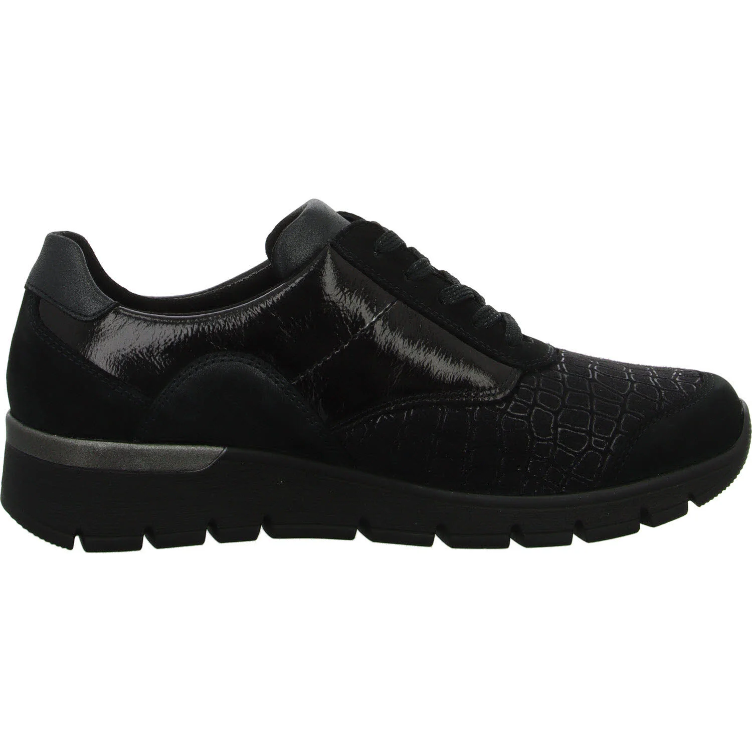 Element 7 von 8 (Bild) – Waldläufer Damen Schnürschuhe 626K02-413 K-Ramona schwarz K (extra weit)
