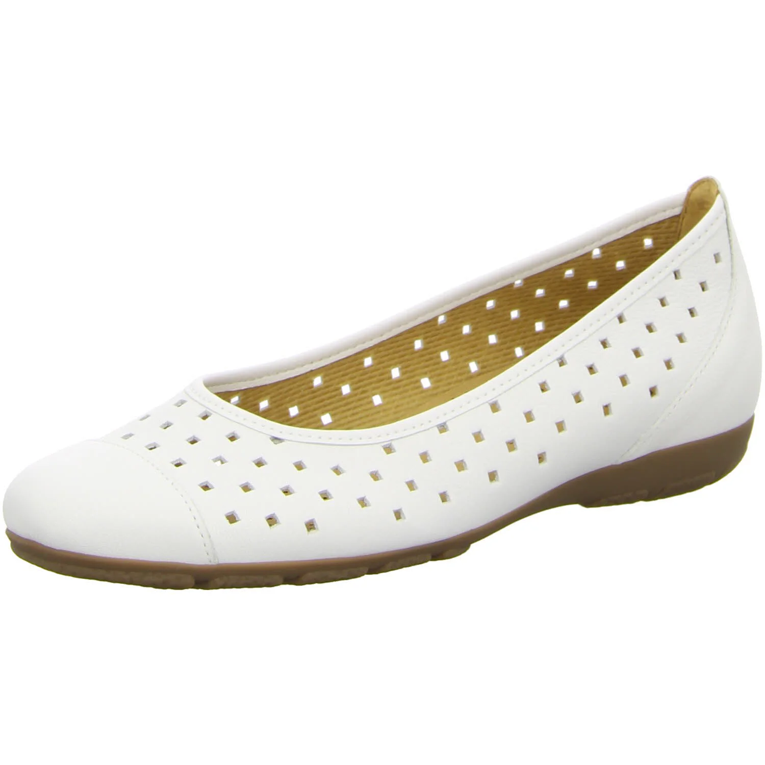 Gabor Damen Ballerina 84.169.21 84.169 weiß F (schmal/normal)