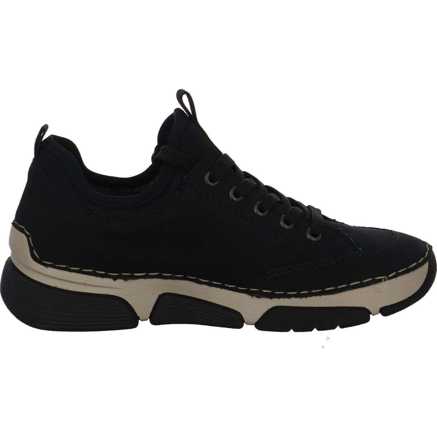 Rieker Damen Slipper 45976-00 45976 schwarz/schwarz F 1/2 (normal)