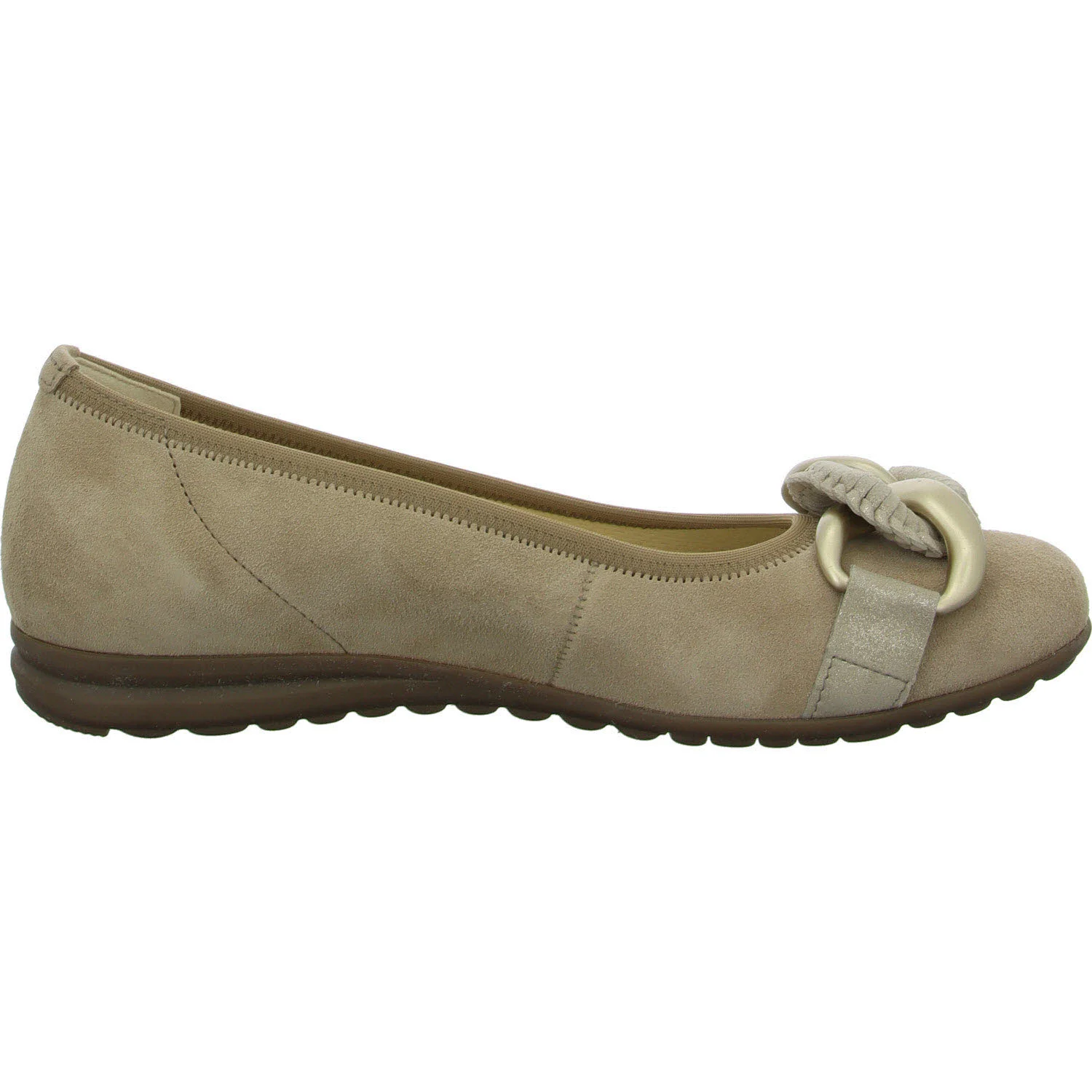 Element 7 von 8 (Bild) – Gabor Damen Ballerina 82.625.30 82.625 sand (goldmatt+OBL) G (normal)