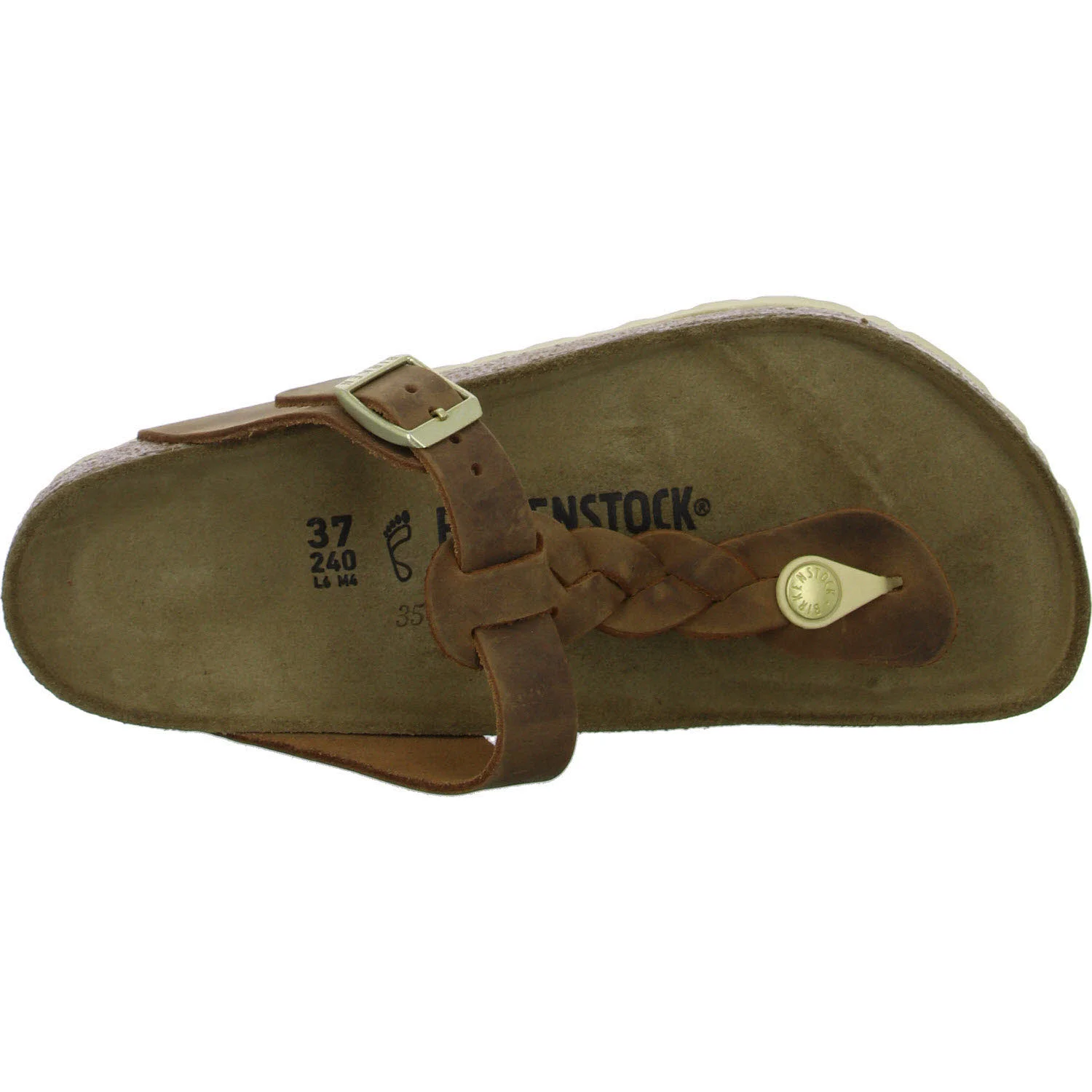 Element 8 von 8 (Bild) – BIRKENSTOCK Pantoletten 1021355 Gizeh Braided cognac normal