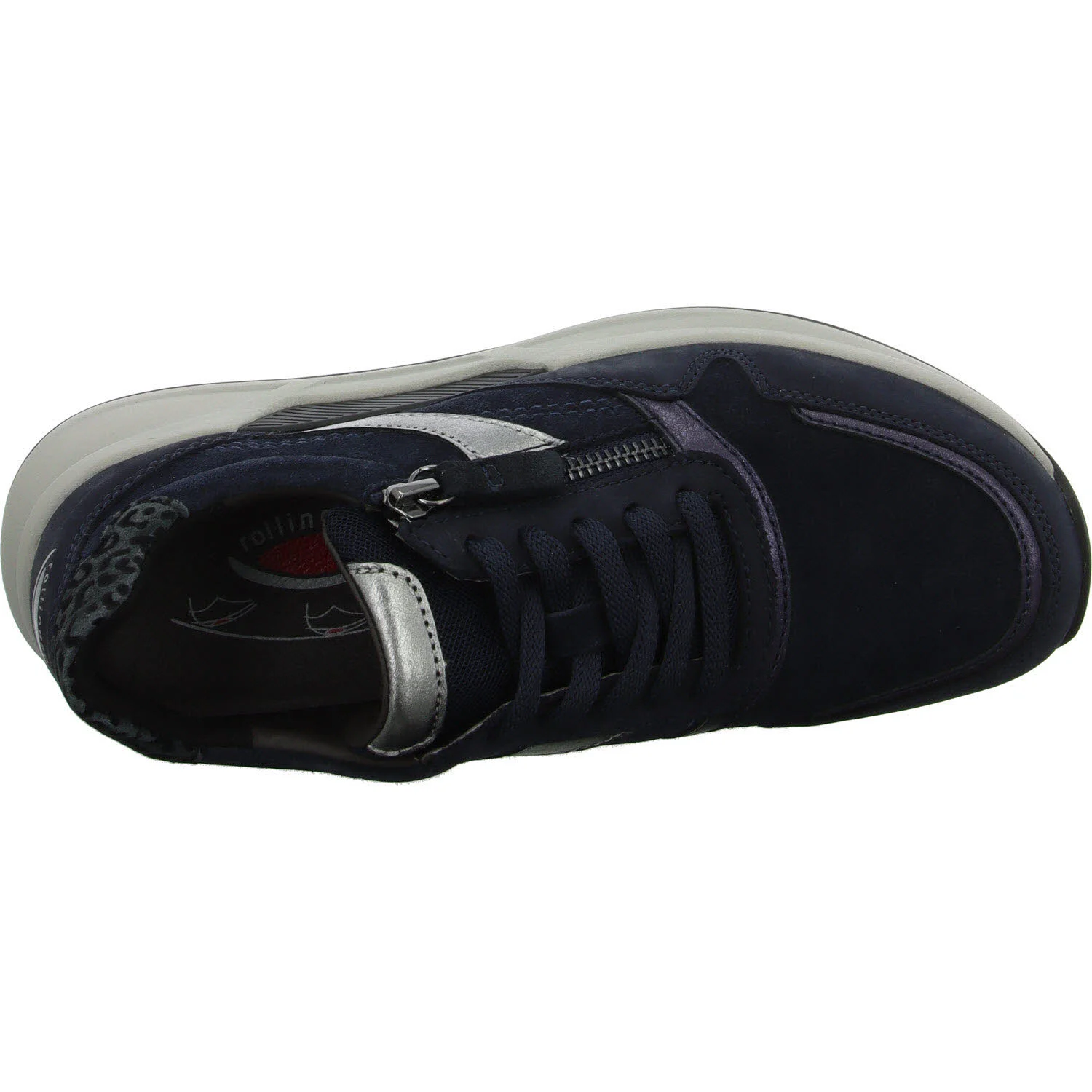 Element 8 von 8 (Bild) – Gabor Rollingsoft Damen Schnürschuhe 76.957.26 76.957 dkblau/antiksilber G (normal)