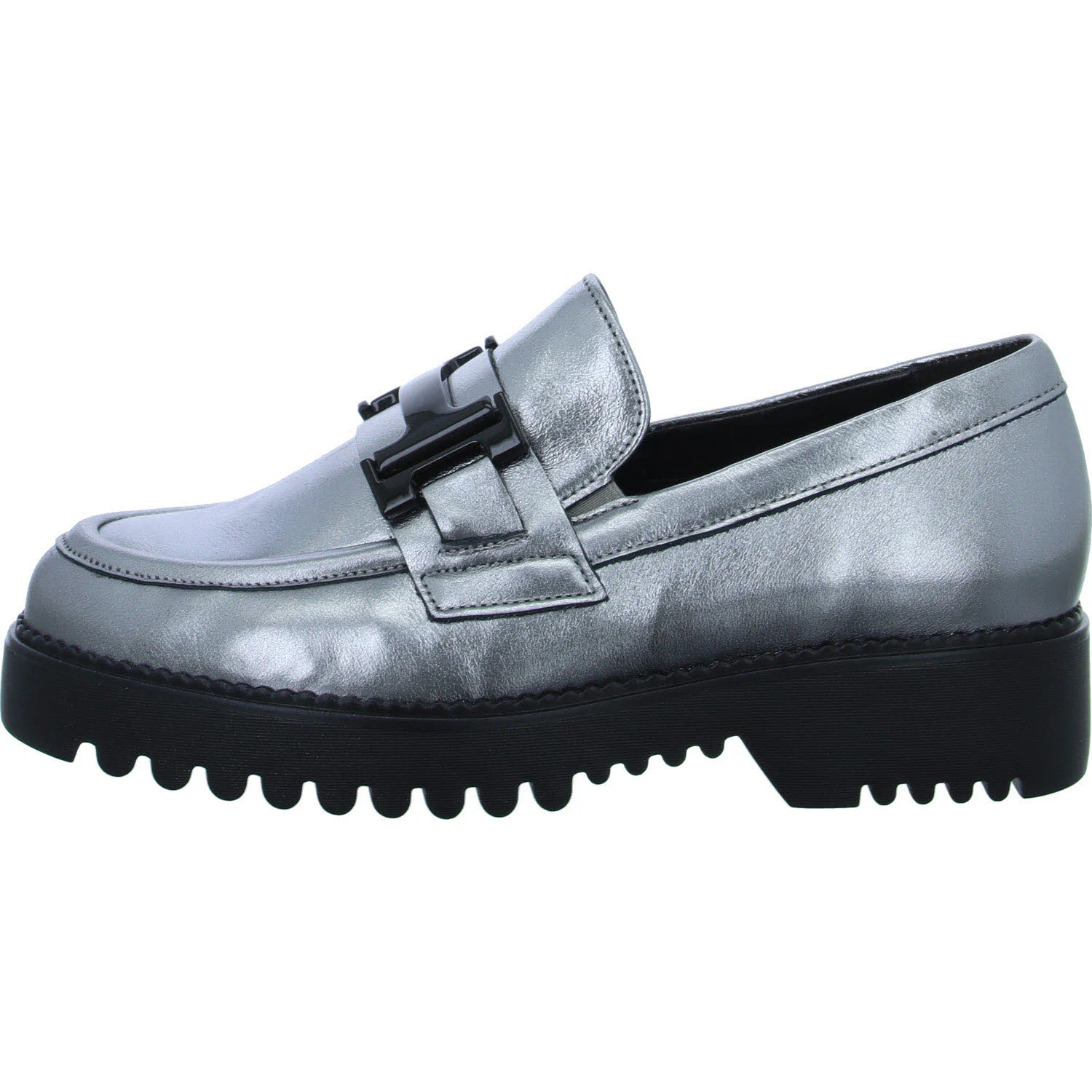 Element 6 von 8 (Bild) – Gabor Damen Slipper 52.452.90 52.452 antiksilber (schwarzlack) G (normal)