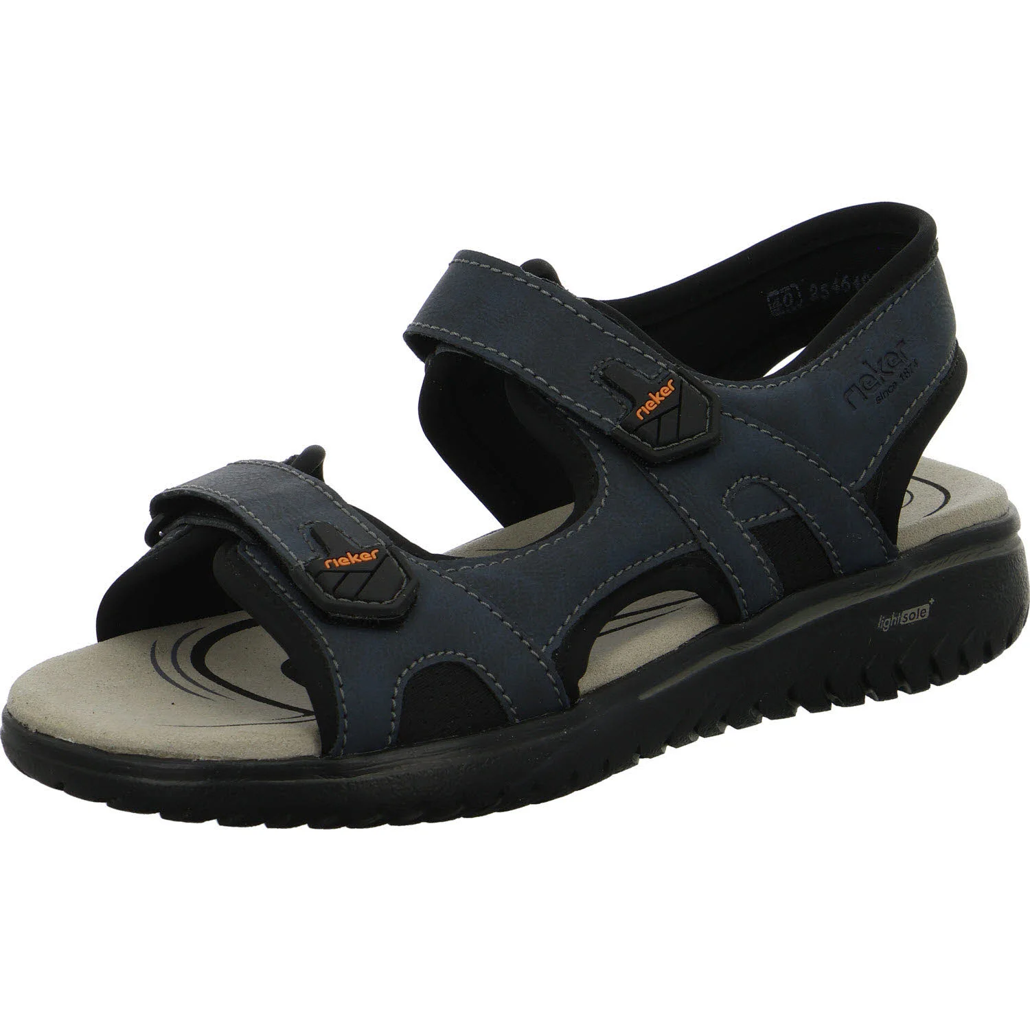 Rieker Herren Sandalen 26455-14 26455 midnight/schwarz G (weit)