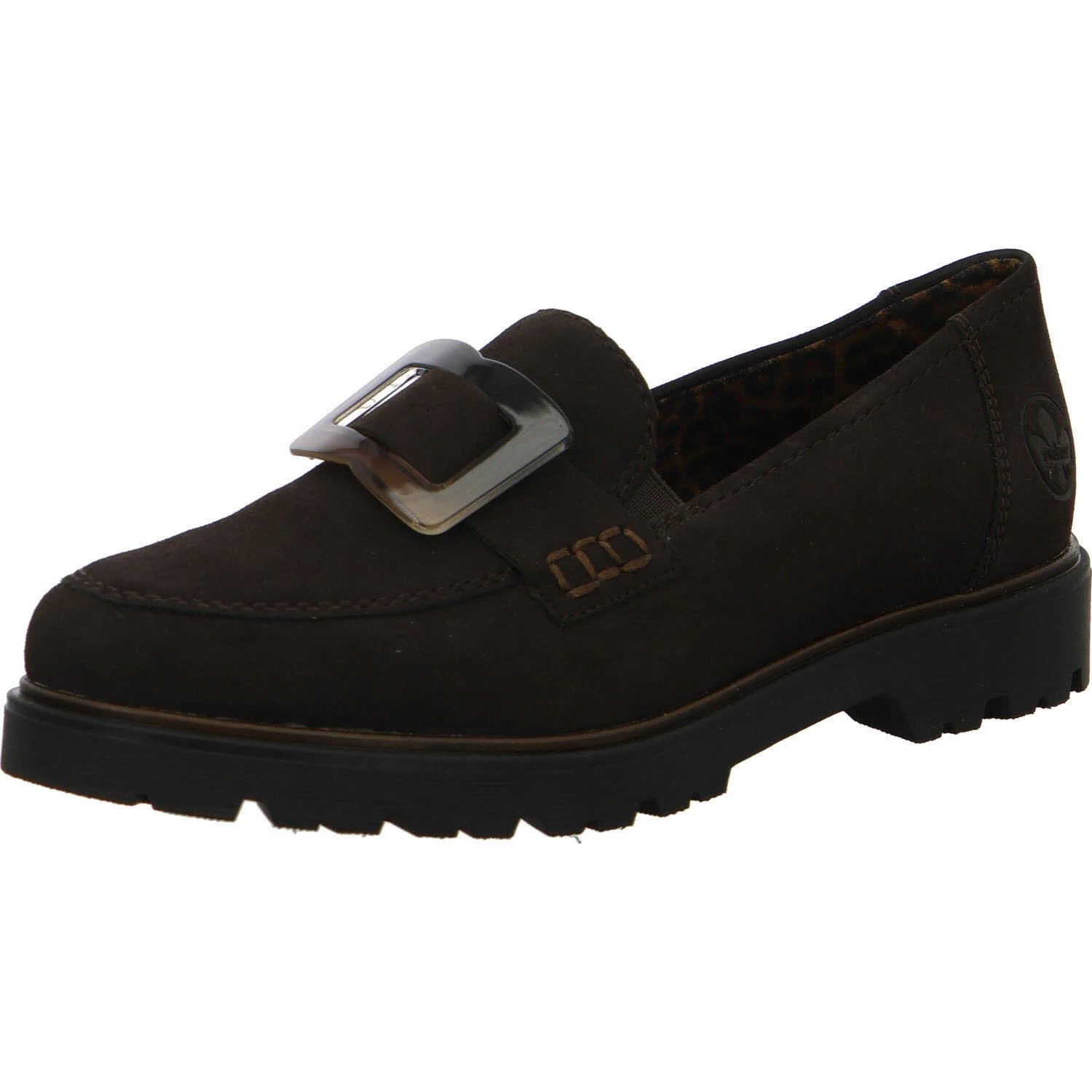 Rieker Damen Slipper 45553-25 45553 nougat F (normal)