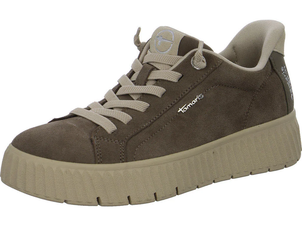 Tamaris Comfort Damen Slipper 8-83720-45-245 8-83720-45 mushroom suede weit