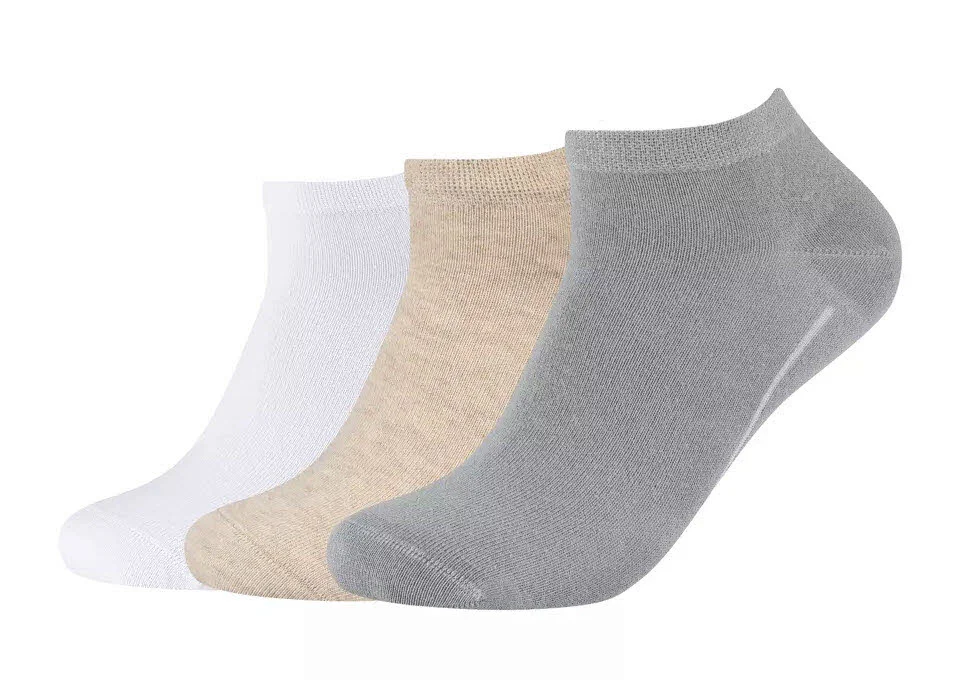 camano Socken kurz 1143003/9703 Unisex ca-soft organic GOTS Sneaker 3p dark grey mix