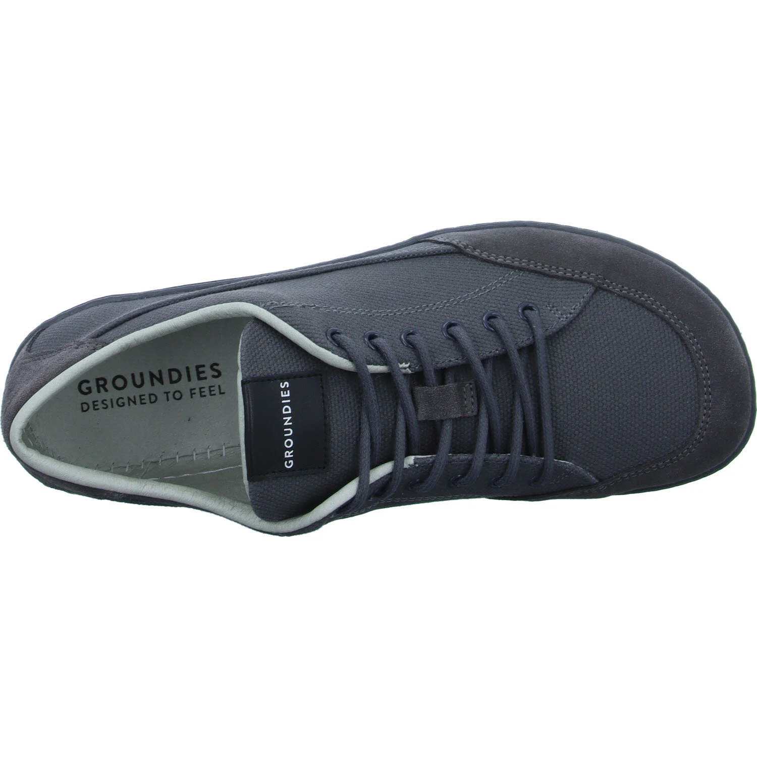 Groundies Schnürschuh 210030-32 Amsterdam Men dark grey weit