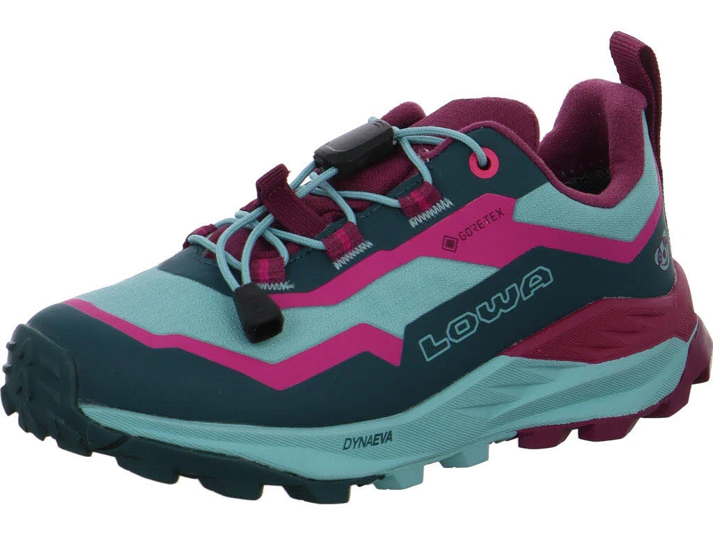 Lowa Kinderschuh zum Schlupfen 541520/7425 Fauli GTX Lo Jr petrol/pink normal