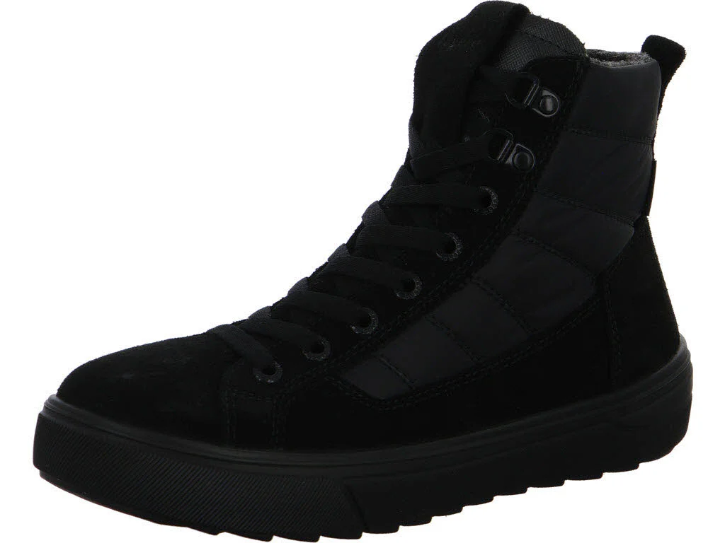 Legero Damen Schnürstiefel warm 2-000481-0000 Milena schwarz (schwarz) H (weit)