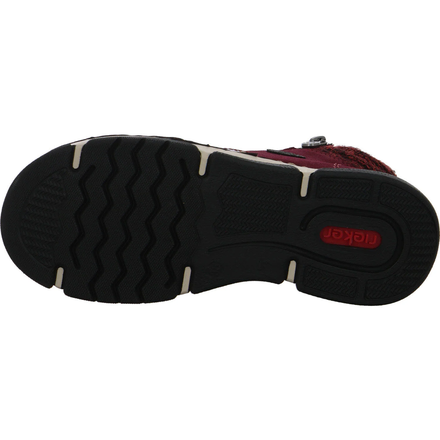 Element 5 von 8 (Bild) – Rieker Damen Schnürstiefel warm 45960-35 45960 bordeaux/red/rot-schwarz/schwarz F 1/2 (normal)