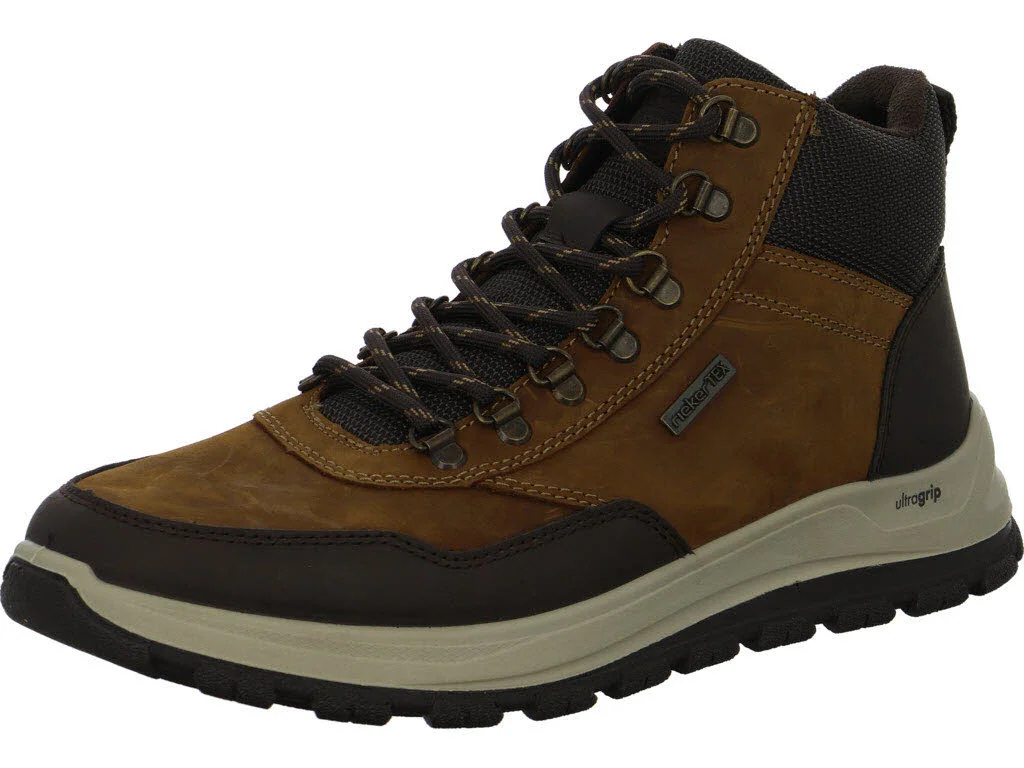 Rieker Herren Schnürstiefel warm B8124-22 B8124 moro/noce/schwarz-braun H (extra weit)
