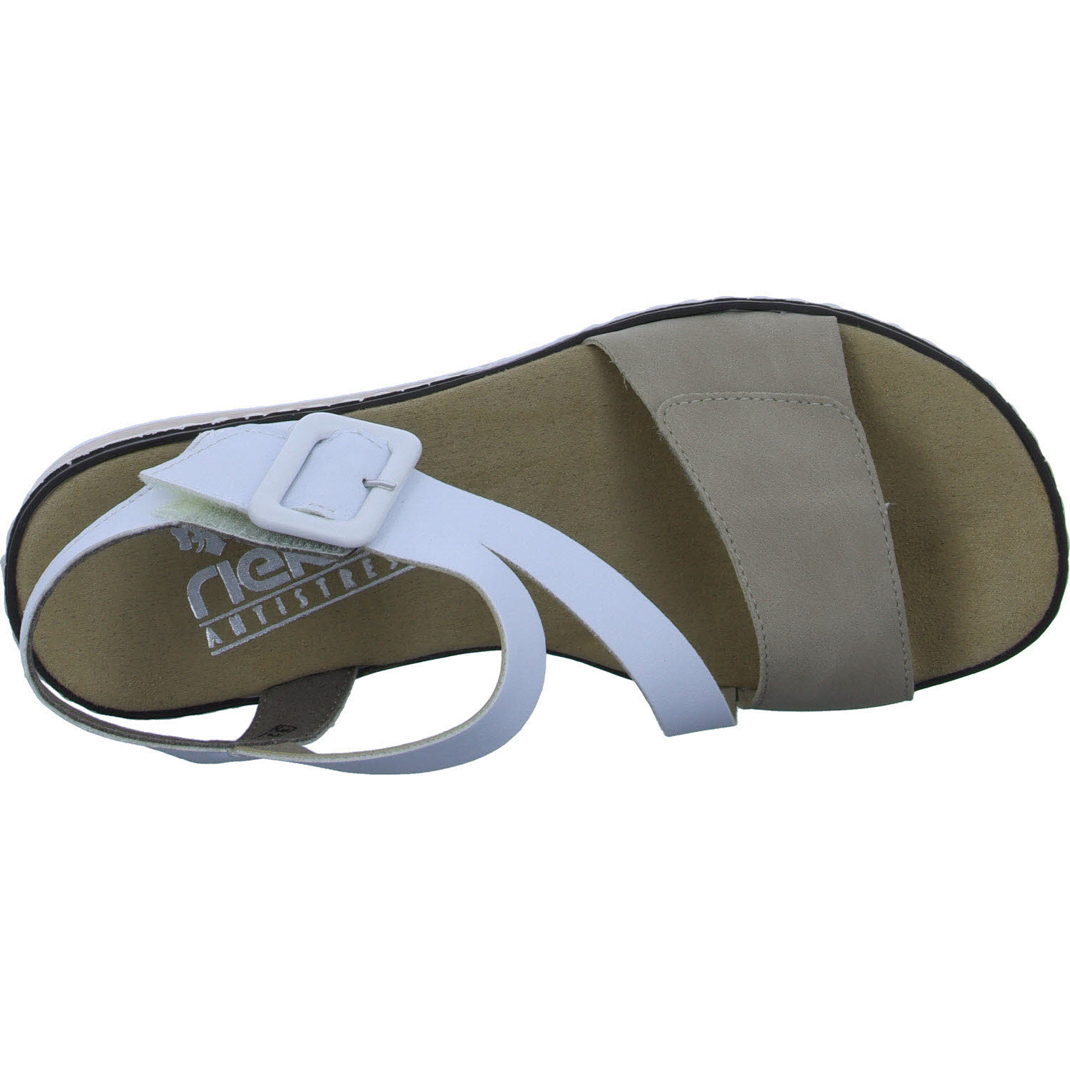 Rieker Damen Sandalen V3660-60 V3660 nude/weiss F (normal)