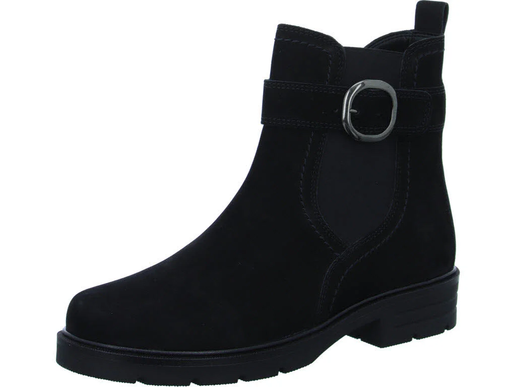 Element 1 von 8 (Bild) – Gabor Damen Stiefeletten 34.653.17 34.653 schwarz/altsilber F (schmal/normal)