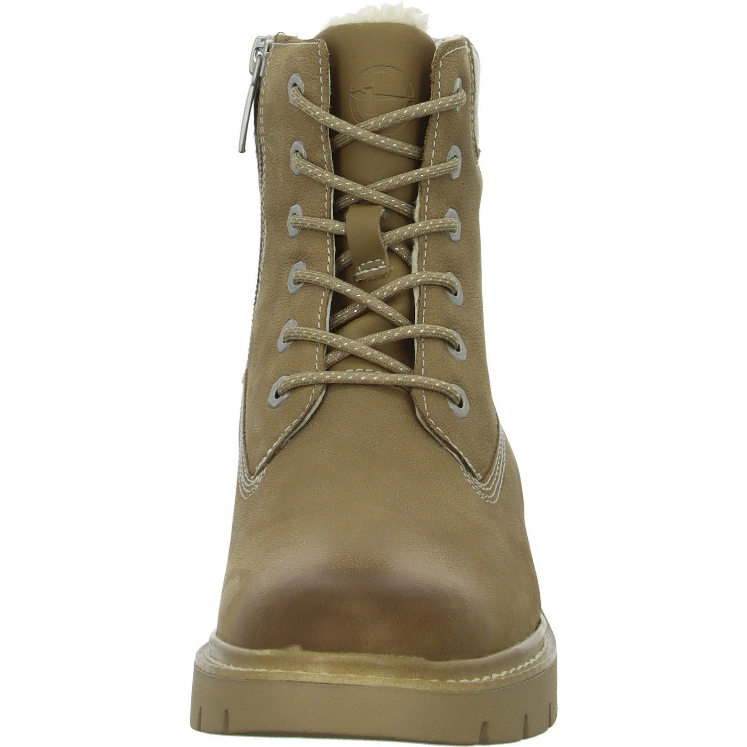 Tamaris Comfort Damen Schnürstiefel warm 8-86403-43-313 8-86403-43 camel weit