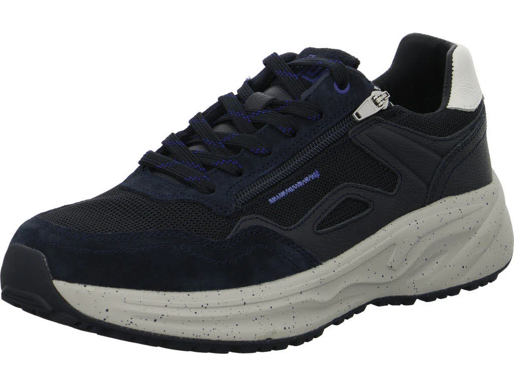 Element 1 von 8 (Bild) – Waldläufer Herren Schnürschuhe 985001-104/217 H-Pablo marine H (weit)