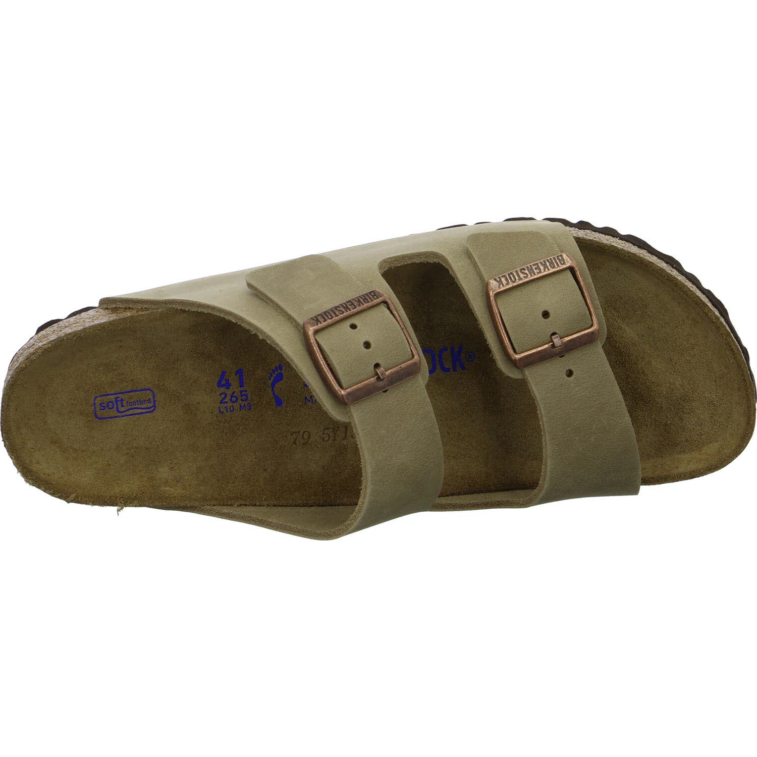 BIRKENSTOCK Pantoletten 552813 Arizona Soft Footbed tabacco brown schmal