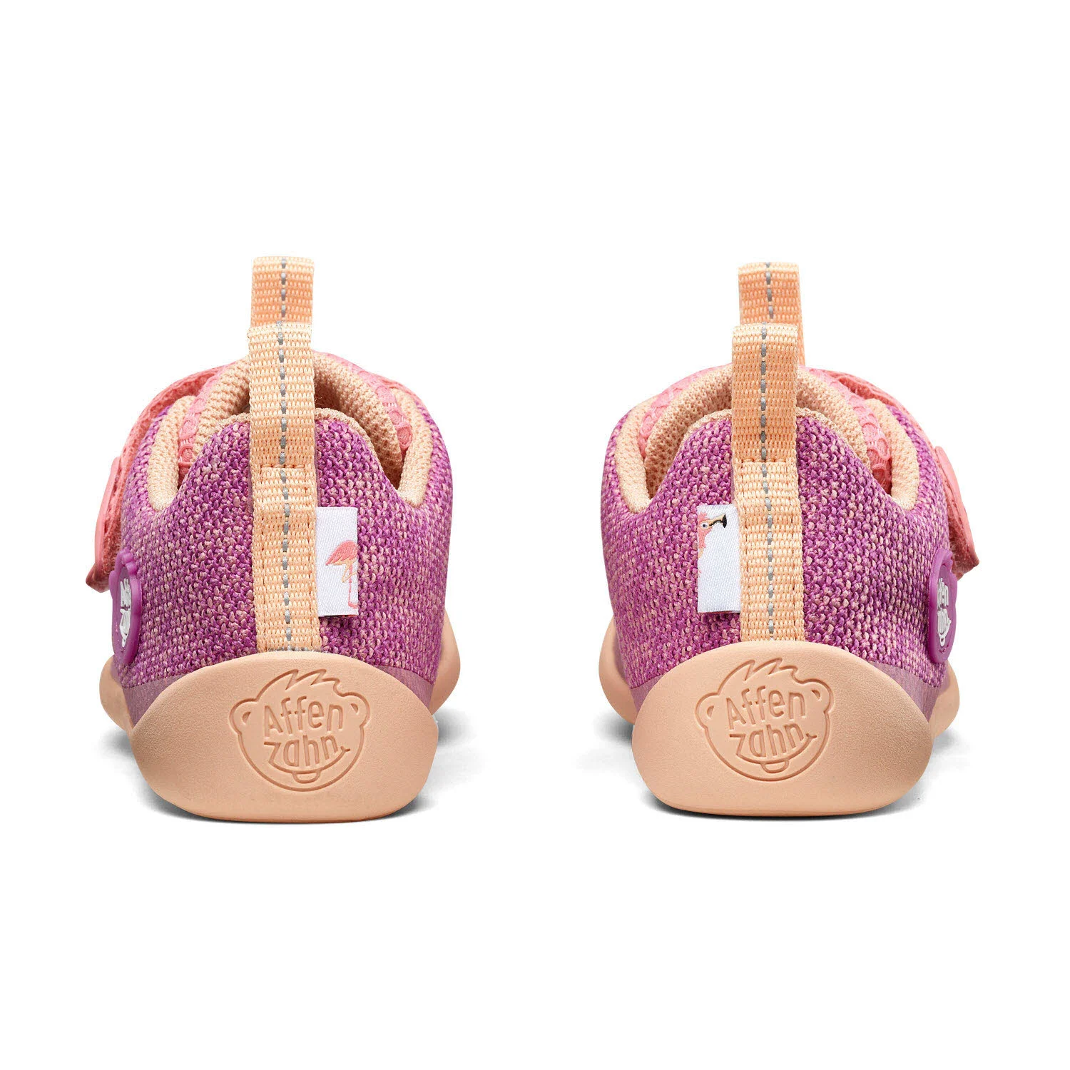 Element 6 von 9 (Bild) – Affenzahn Kinderschuh zum Schlupfen 00397-40060 Knit Happy Flamingo pink normal