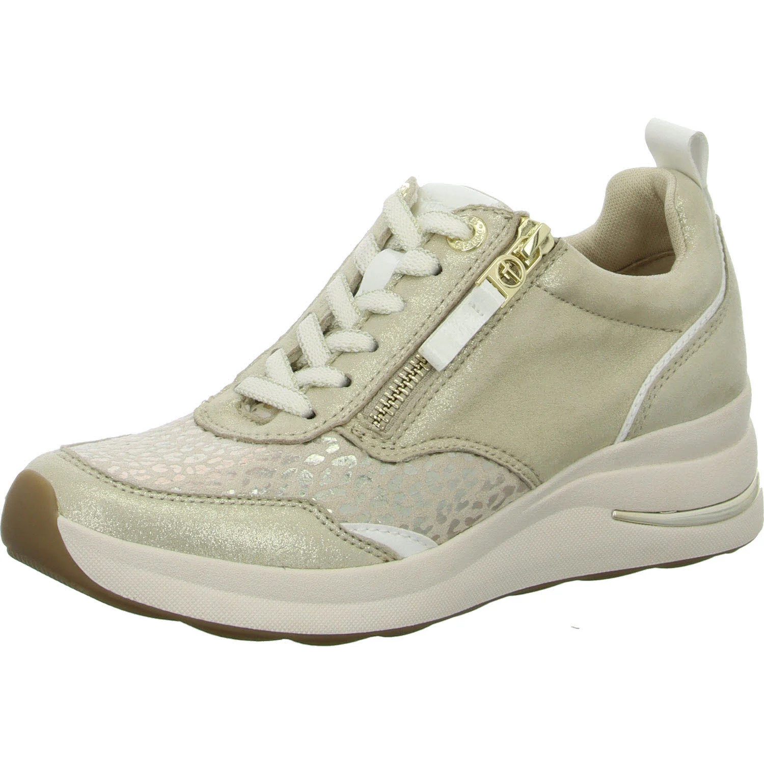 Tamaris Comfort Damen Schnürschuhe 8-83714-43/404 8-83714-43 beige glam weit